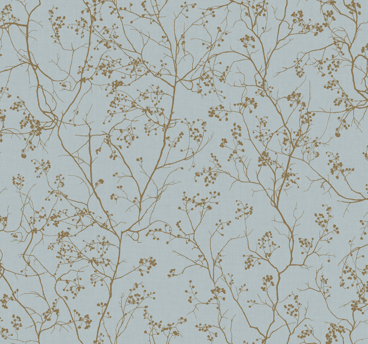 York DD3813 Luminous Branches Blue & Gold Wallpaper