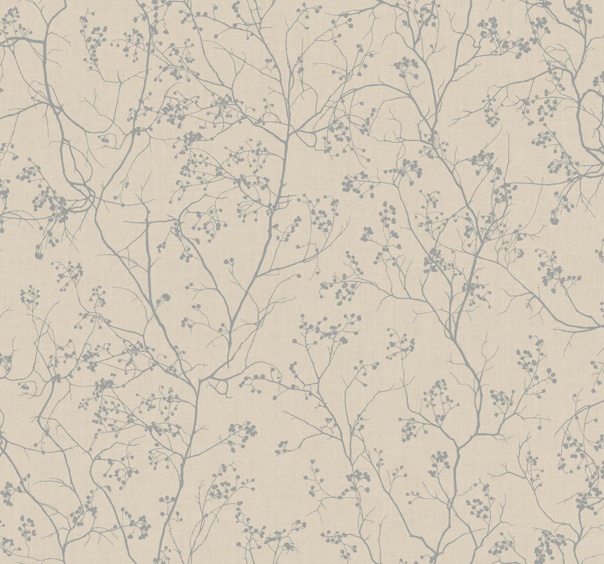 York DD3815 Luminous Branches Taupe & Silver Wallpaper