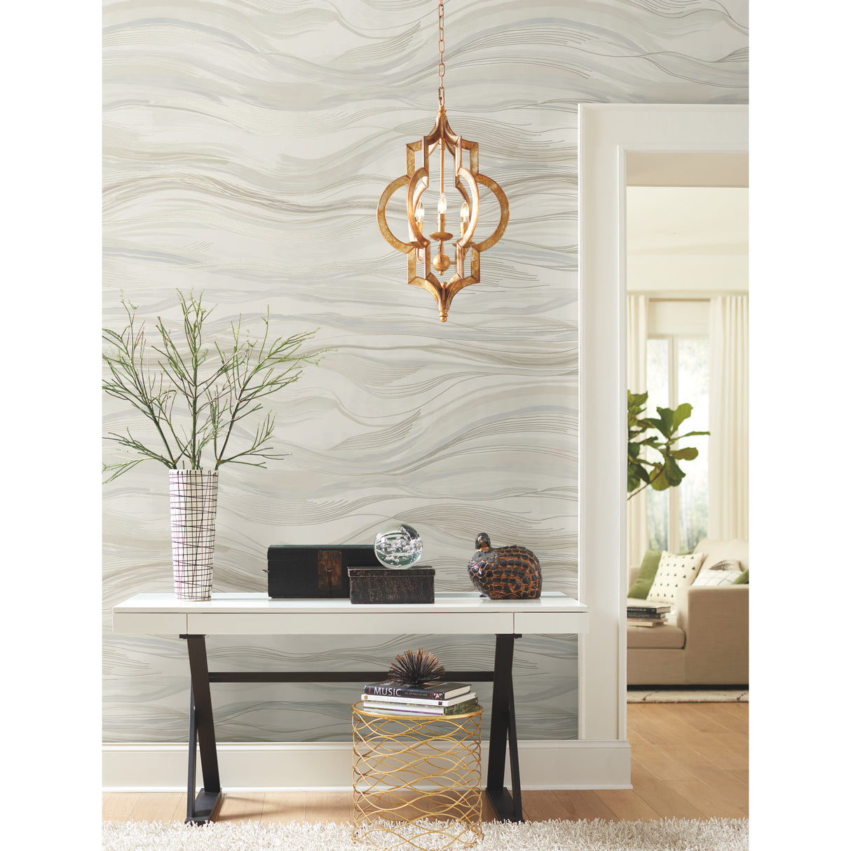 York DD3842M Currents Neutral Wall Mural