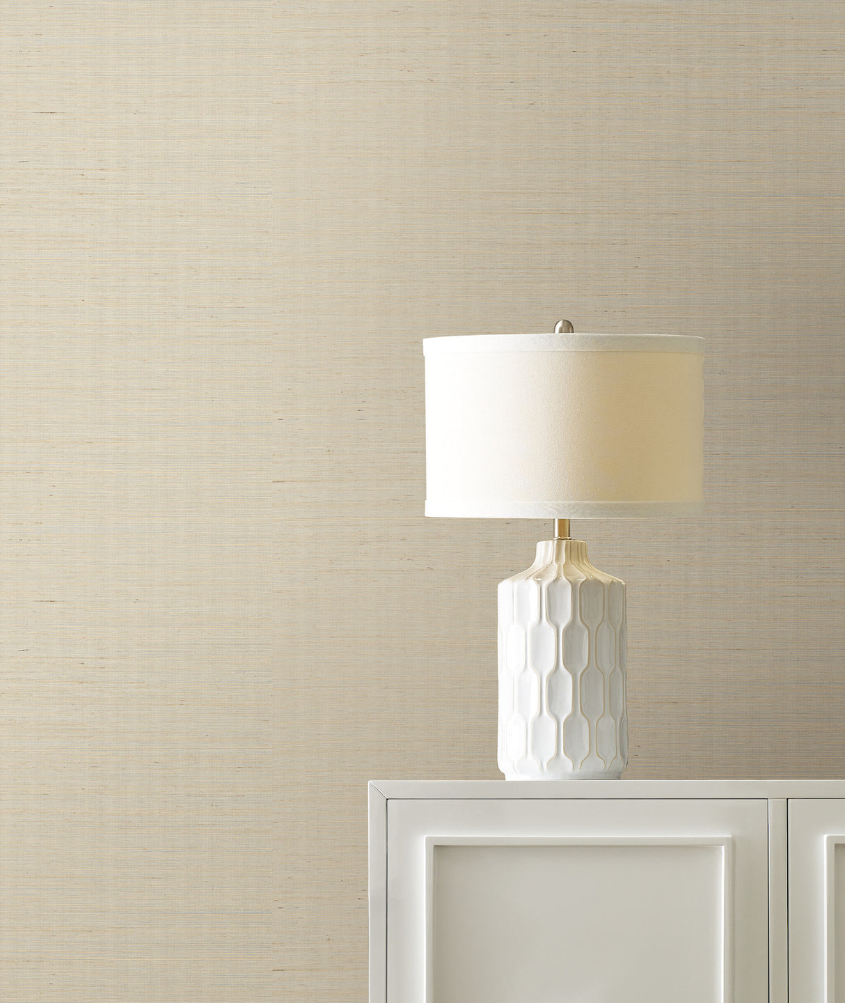 York DE8995NW Maguey Sisal Silver Wallpaper