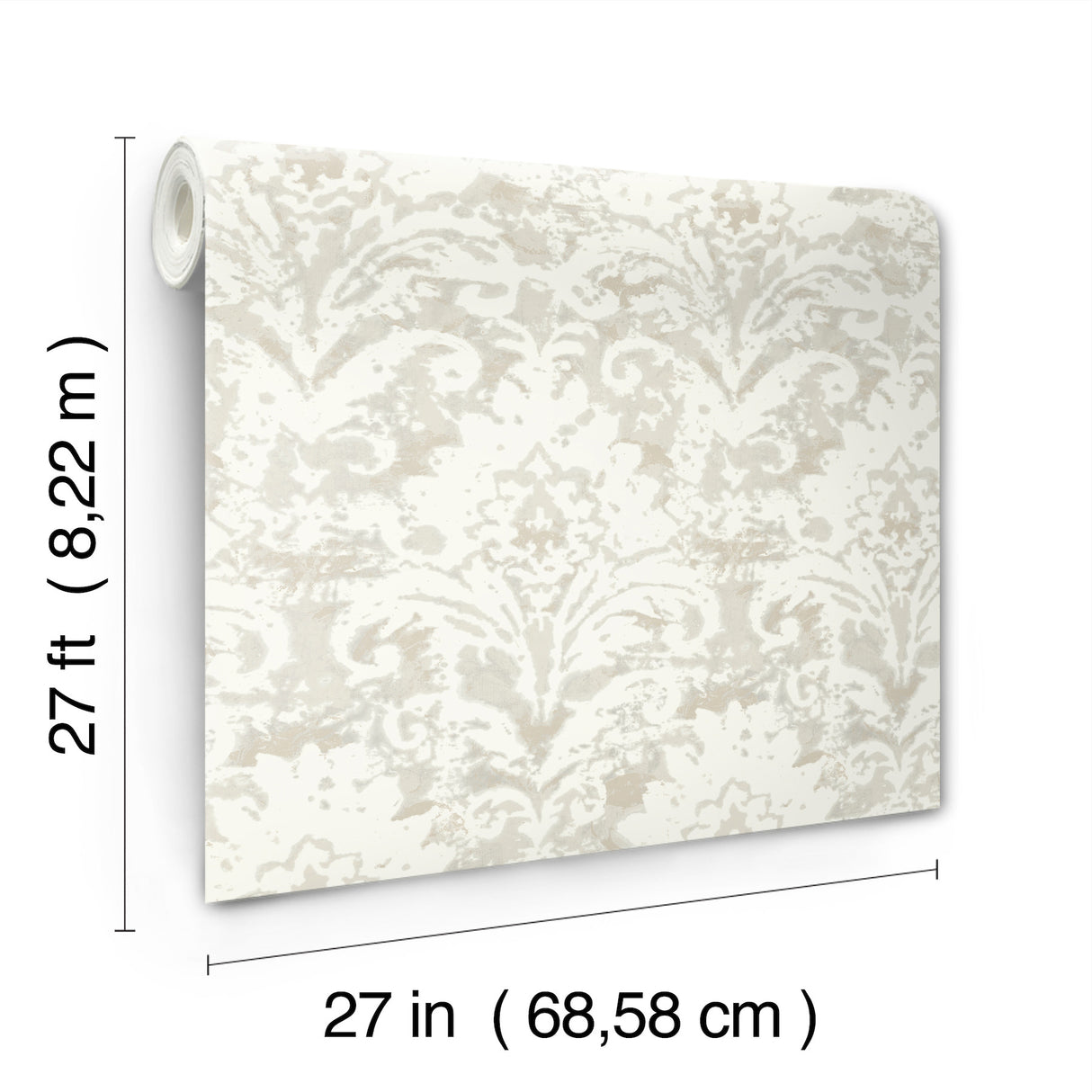 Eade’s Velvet Crush Damask Cream & Pearl