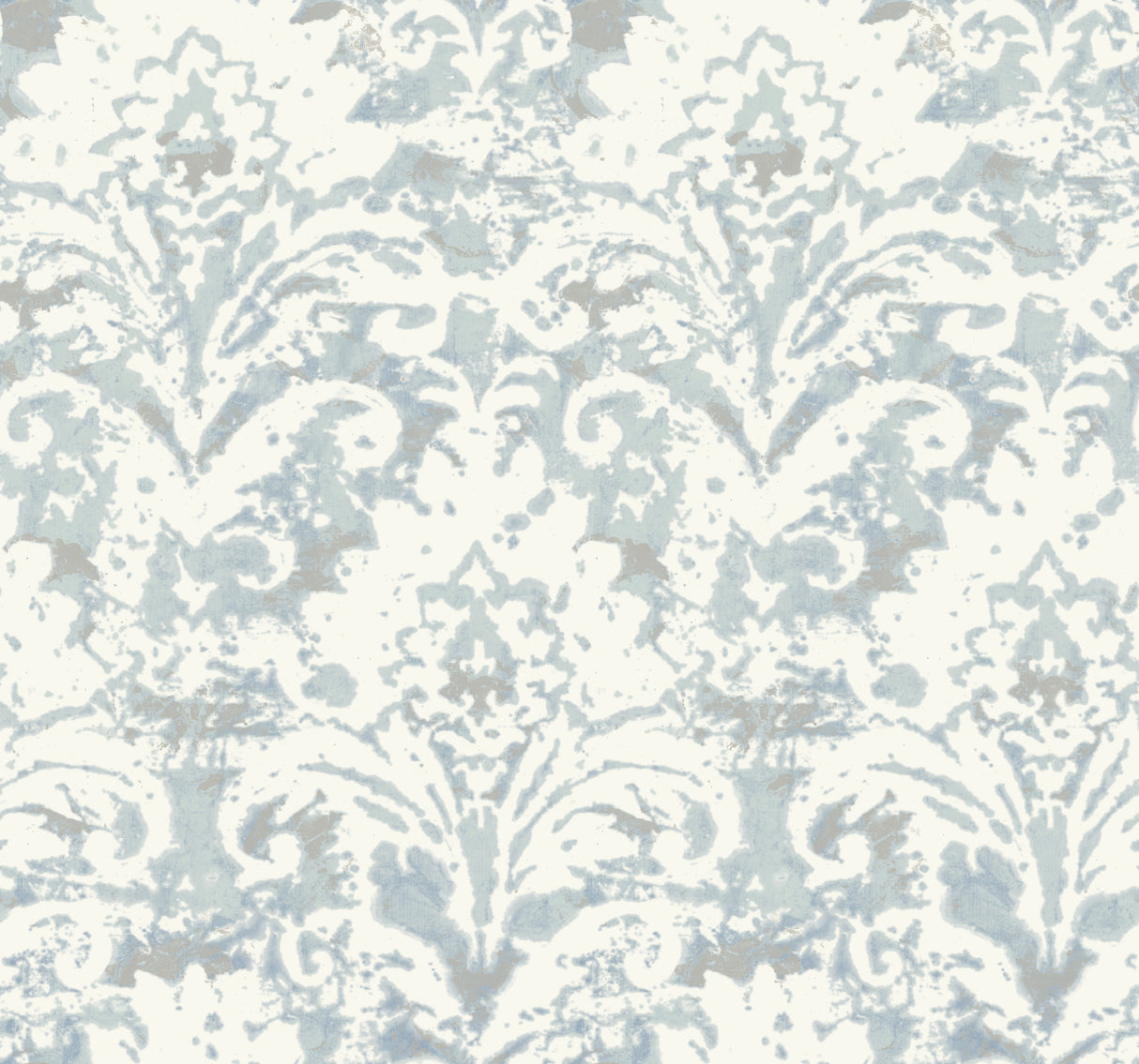 Eade’s Velvet Crush Damask Blue & Pearl