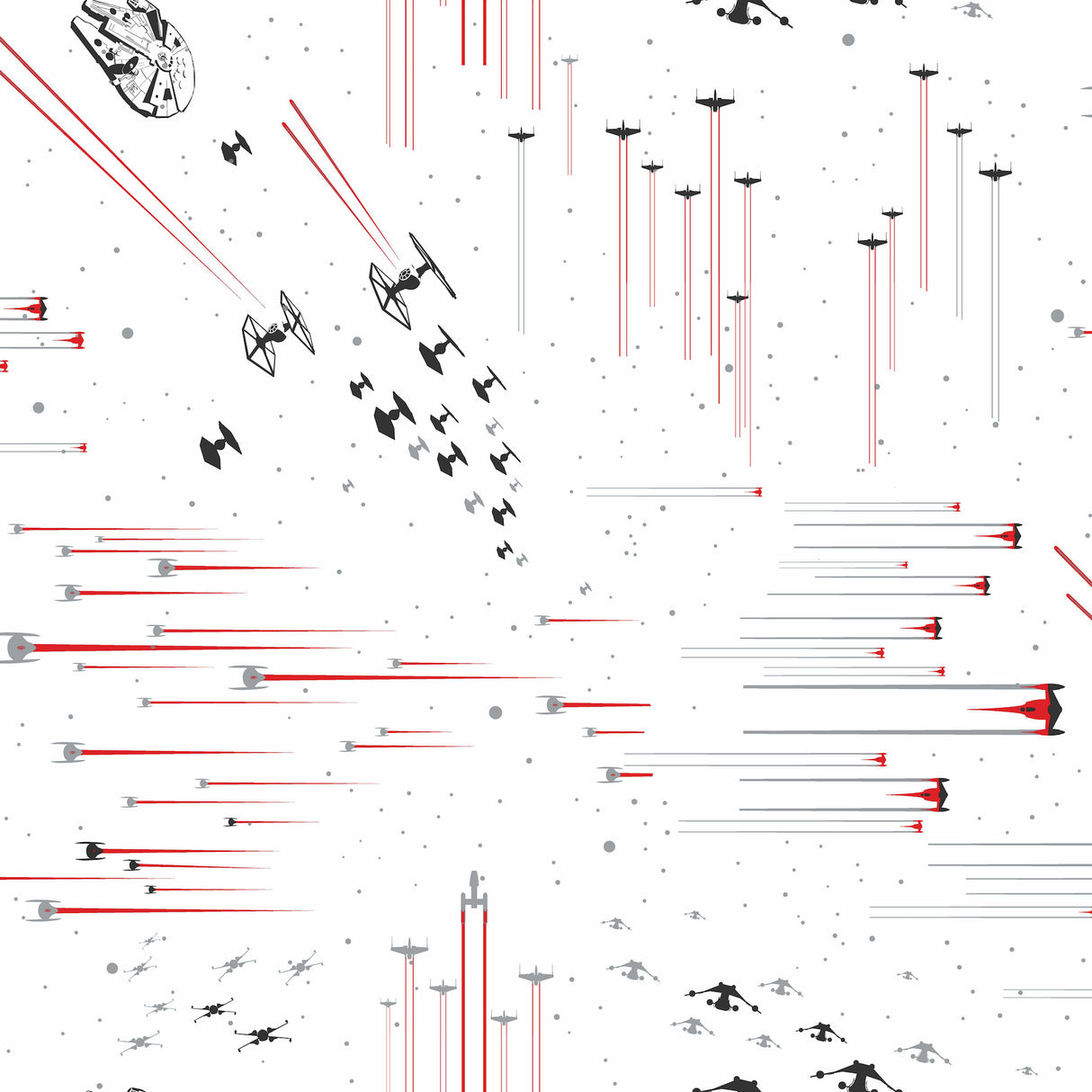 York DI0950 Star Wars: Galactic Battles Red Wallpaper