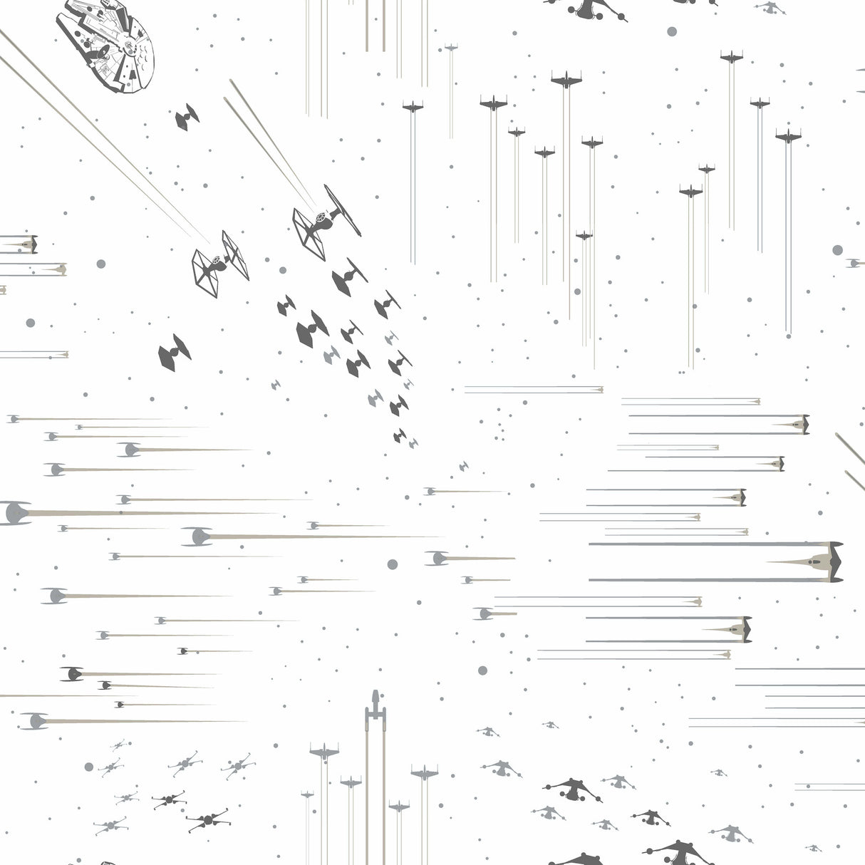 York DI0952 Star Wars: Galactic Battles Black & White Wallpaper