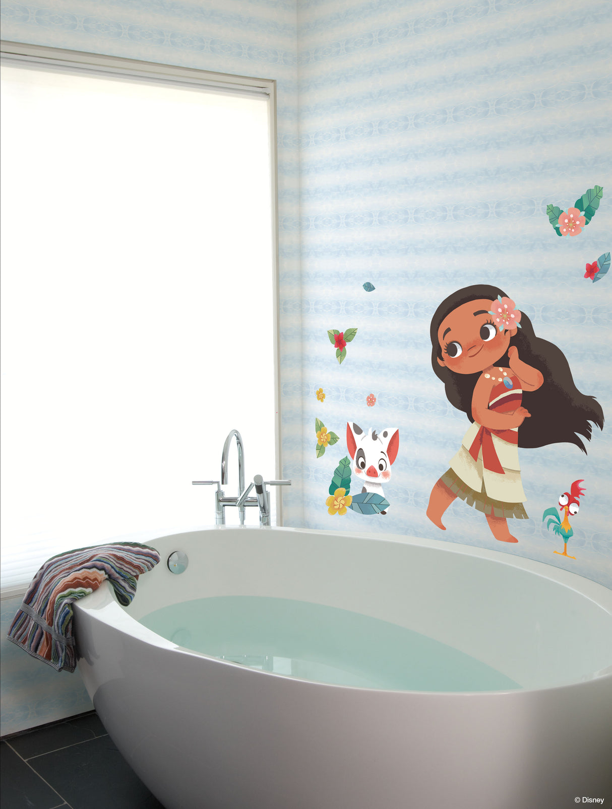 York DI0957 Disney The Little Mermaid Swim Teal Wallpaper