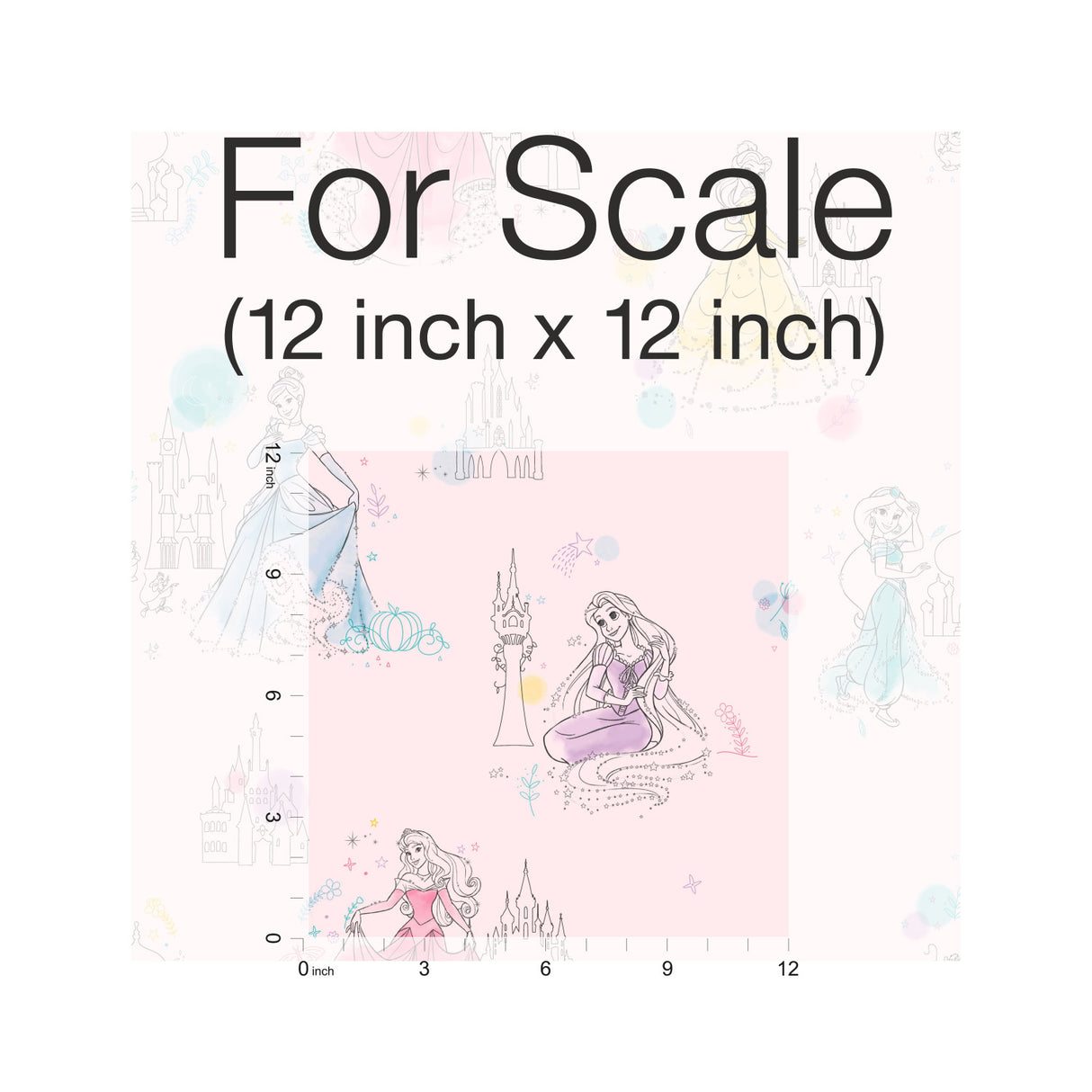 York DI0969 Disney Princess Pretty Elegant Pink Wallpaper