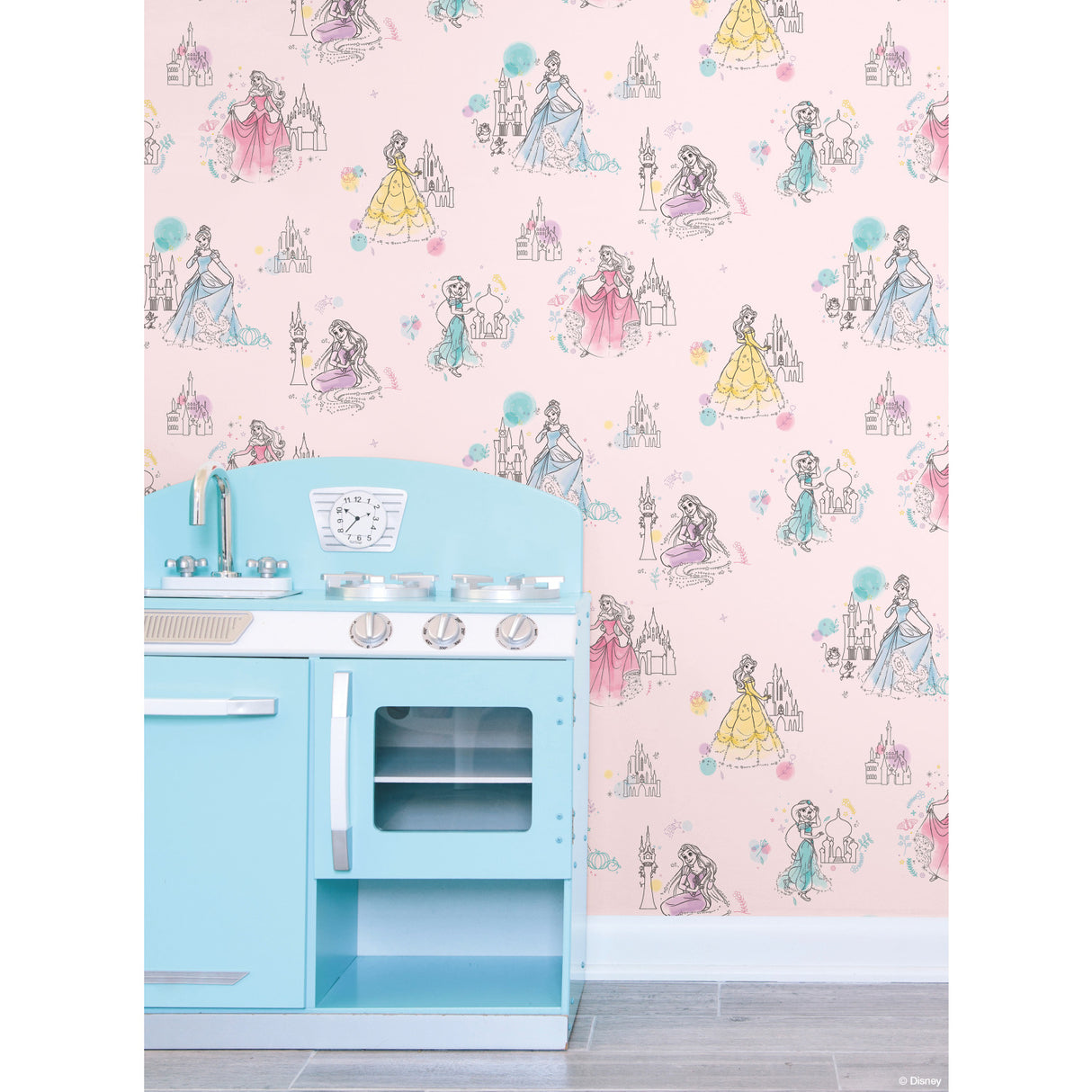 York DI0969 Disney Princess Pretty Elegant Pink Wallpaper