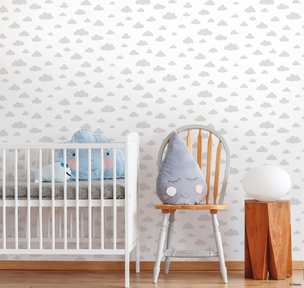 York DI0974 Disney Winnie the Pooh Cloud Grey Wallpaper