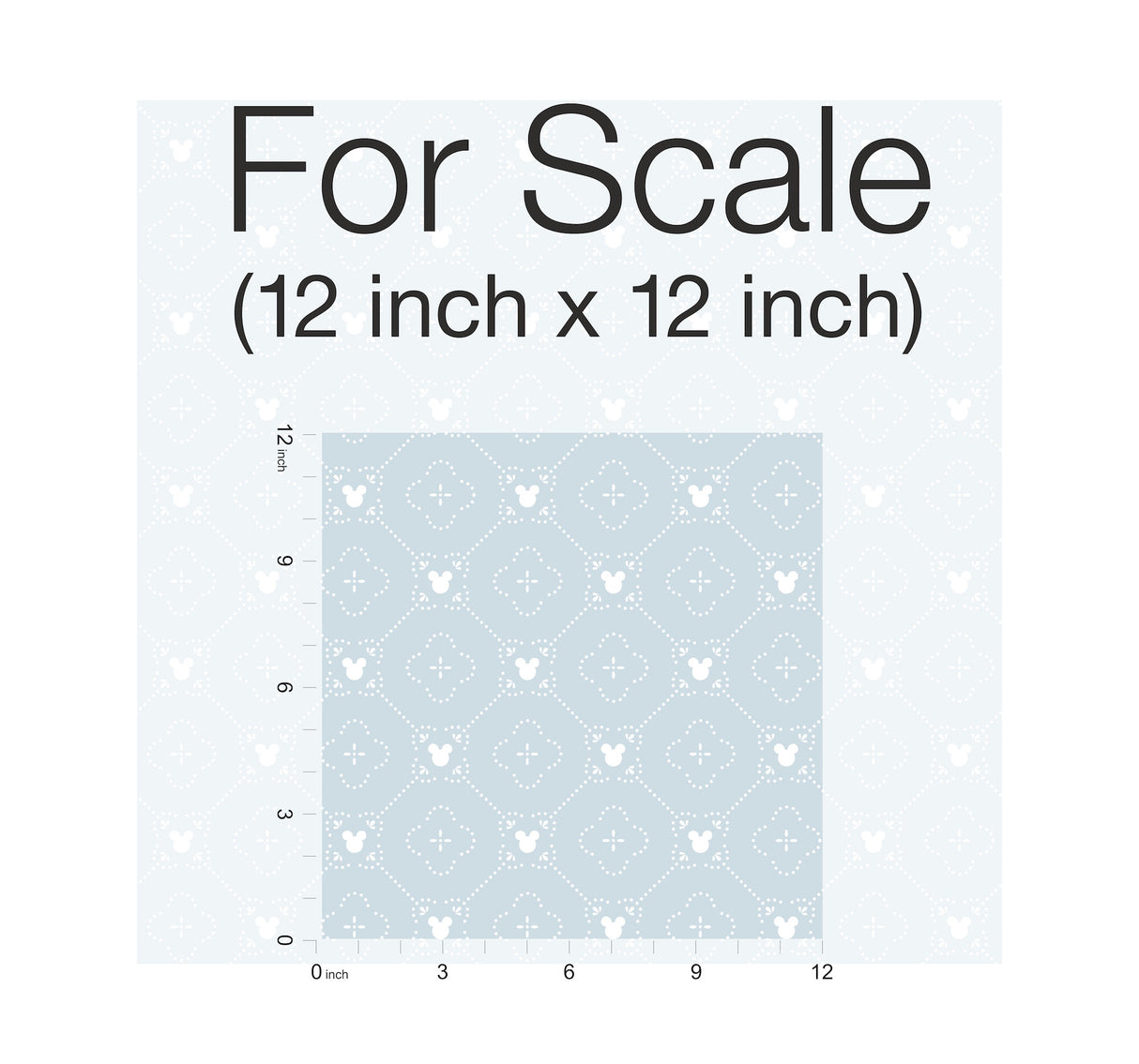 York DI0978 Disney Mickey Mouse Argyle Blue Wallpaper