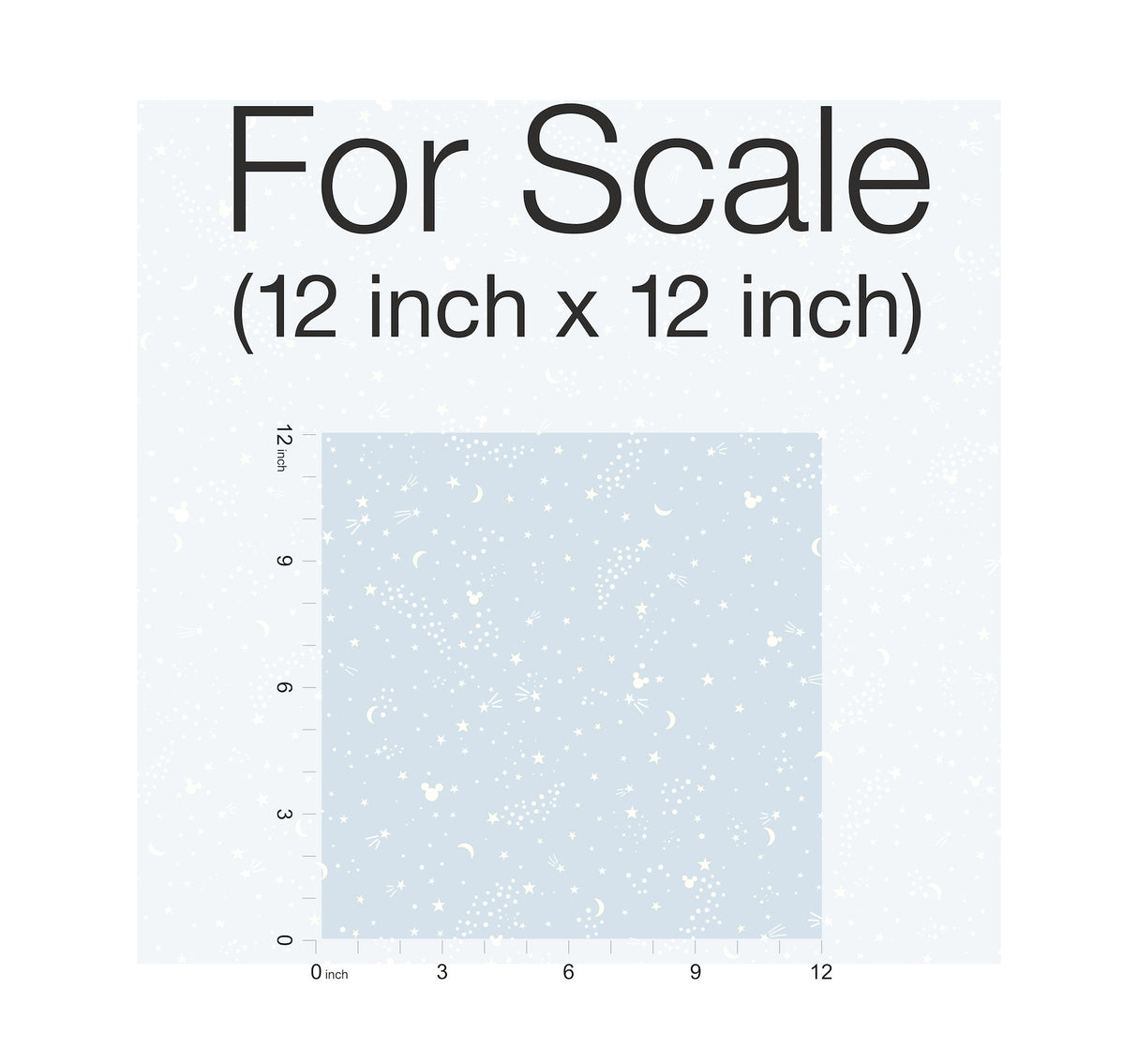 York DI0985 Disney Mickey Mouse Star Blue Wallpaper