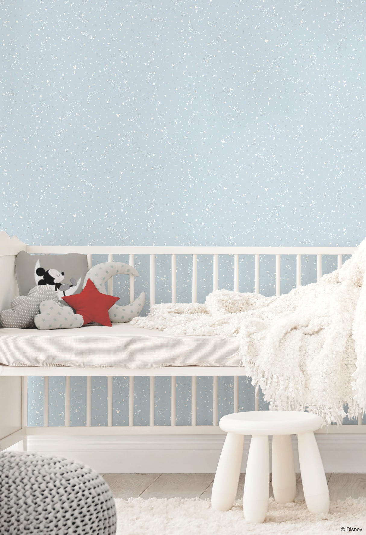 York DI0985 Disney Mickey Mouse Star Blue Wallpaper