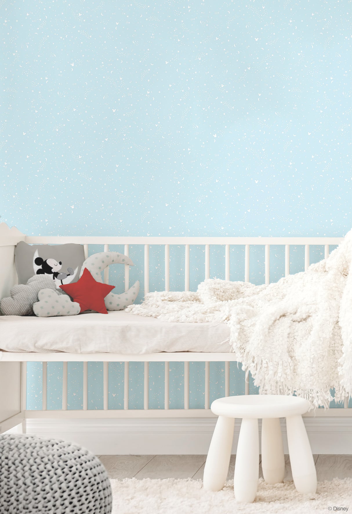 York DI0986 Disney Mickey Mouse Star Teal Wallpaper