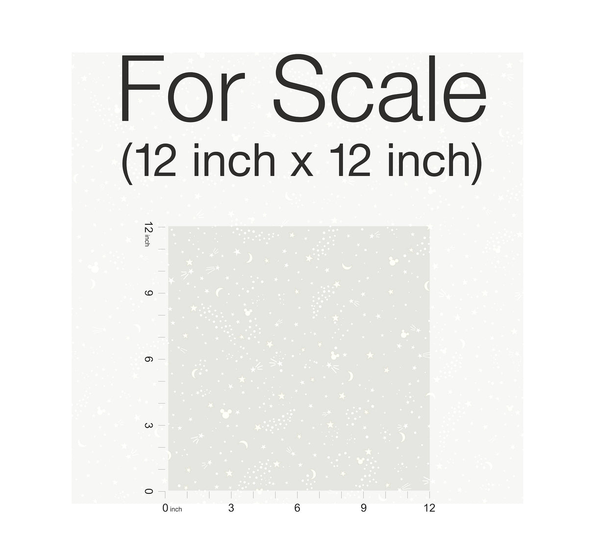 York DI0987 Disney Mickey Mouse Star Grey Wallpaper