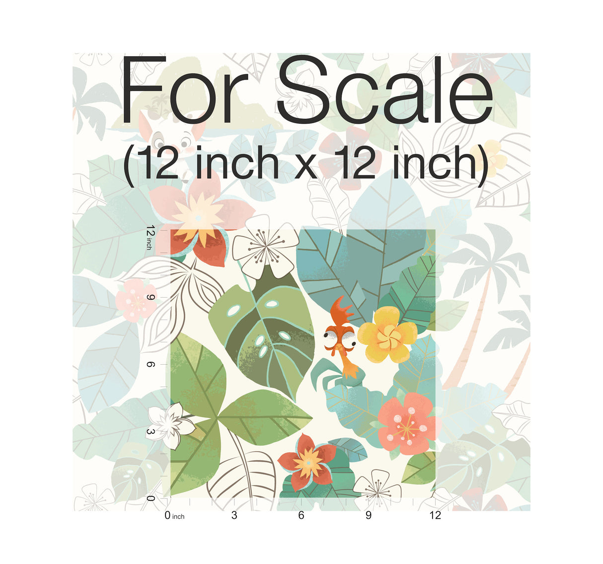 York DI0995 Disney Moana Jungle Red & Green Wallpaper