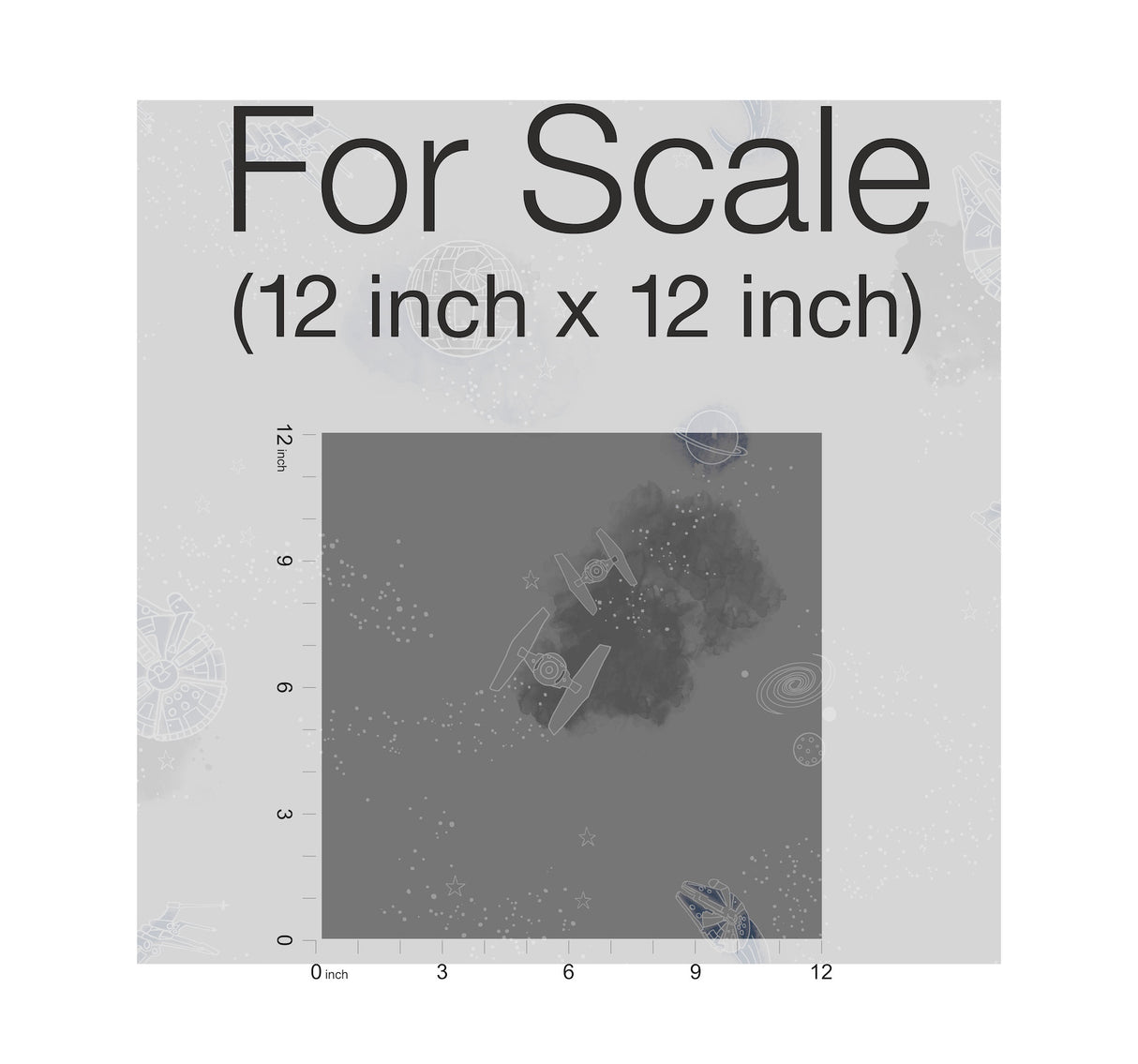 York DI0999 Star Wars: Good Night Galaxy Black Wallpaper