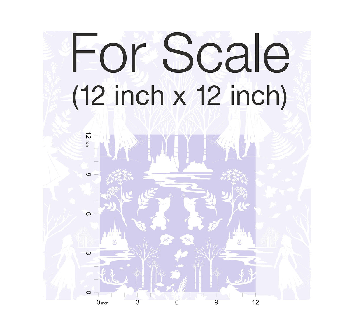 York DI1013 Disney Frozen 2 Nordic Purple Glitter Wallpaper