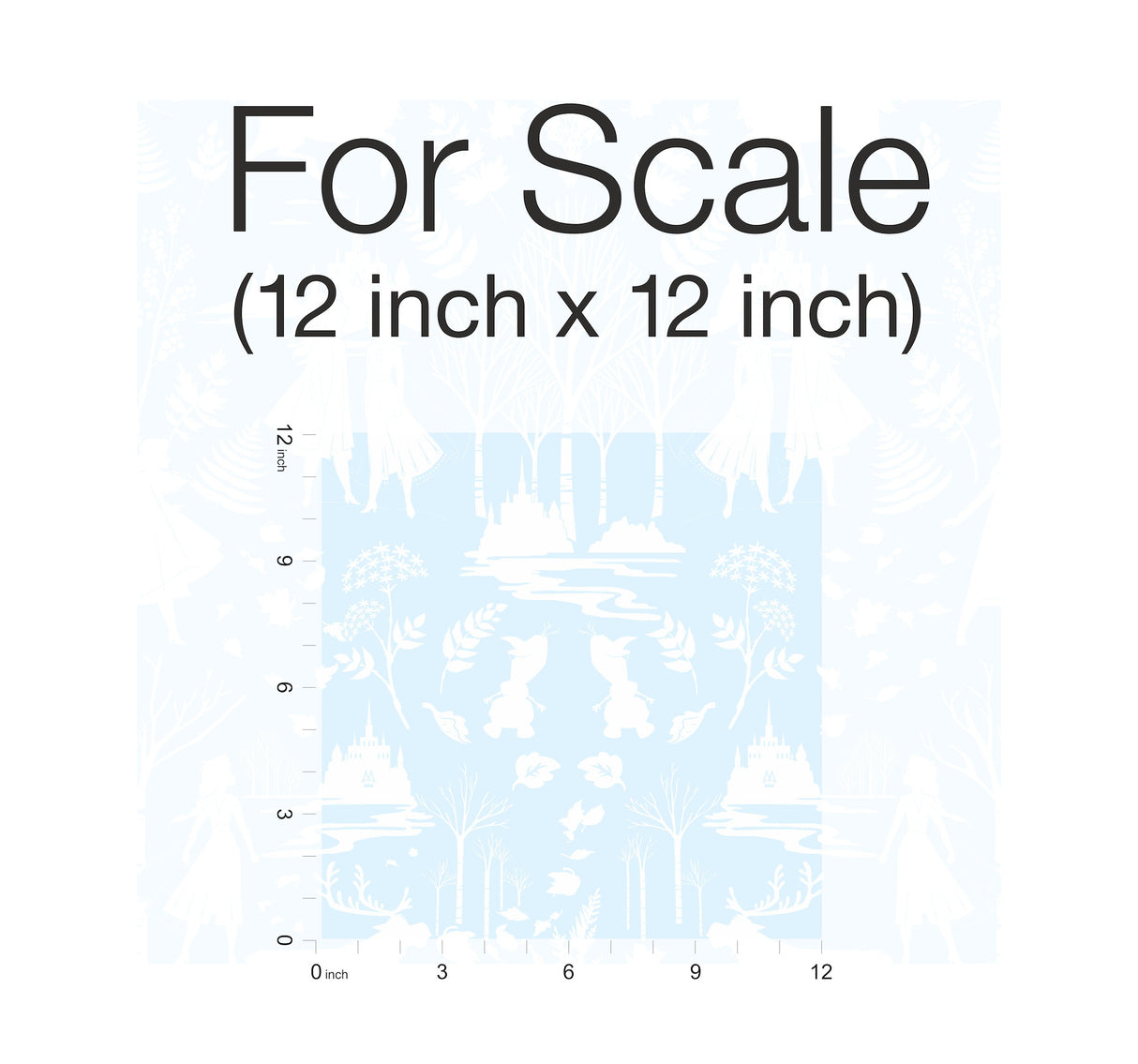 York DI1014 Disney Frozen 2 Nordic Green & Glitter Wallpaper