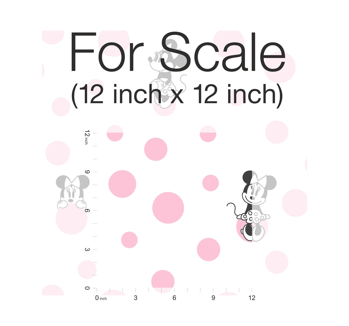 York DI1027 Minnie Dots Pink Wallpaper