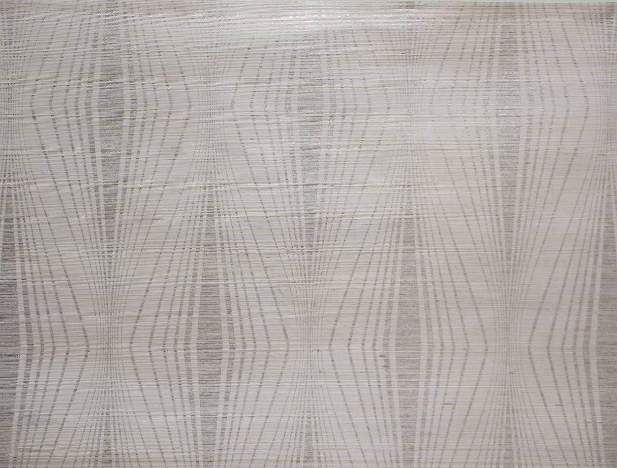 York DL2930 Radiant Silver & White Wallpaper