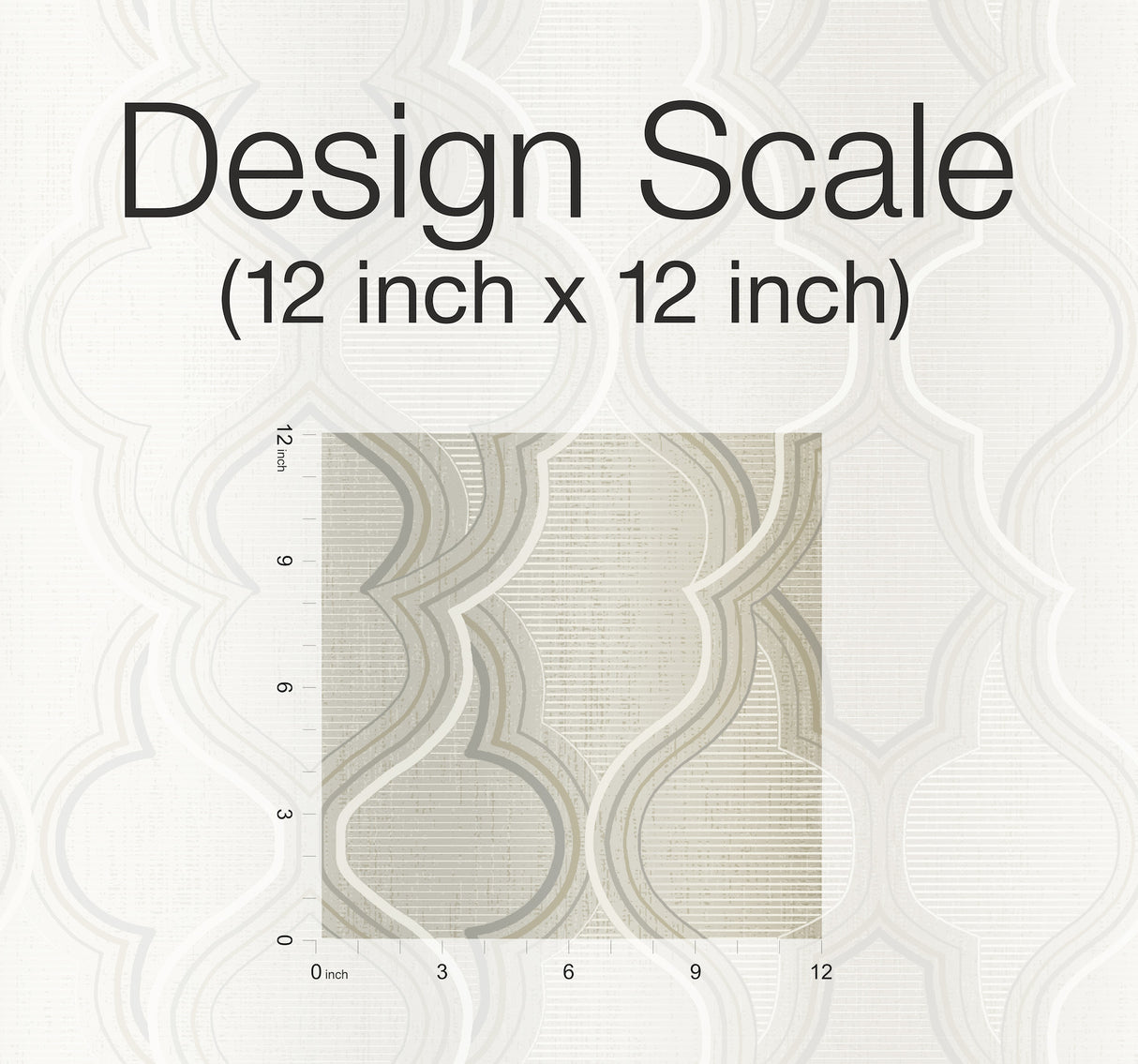 York DM4941 Modern Ombre Damask Beige Wallpaper