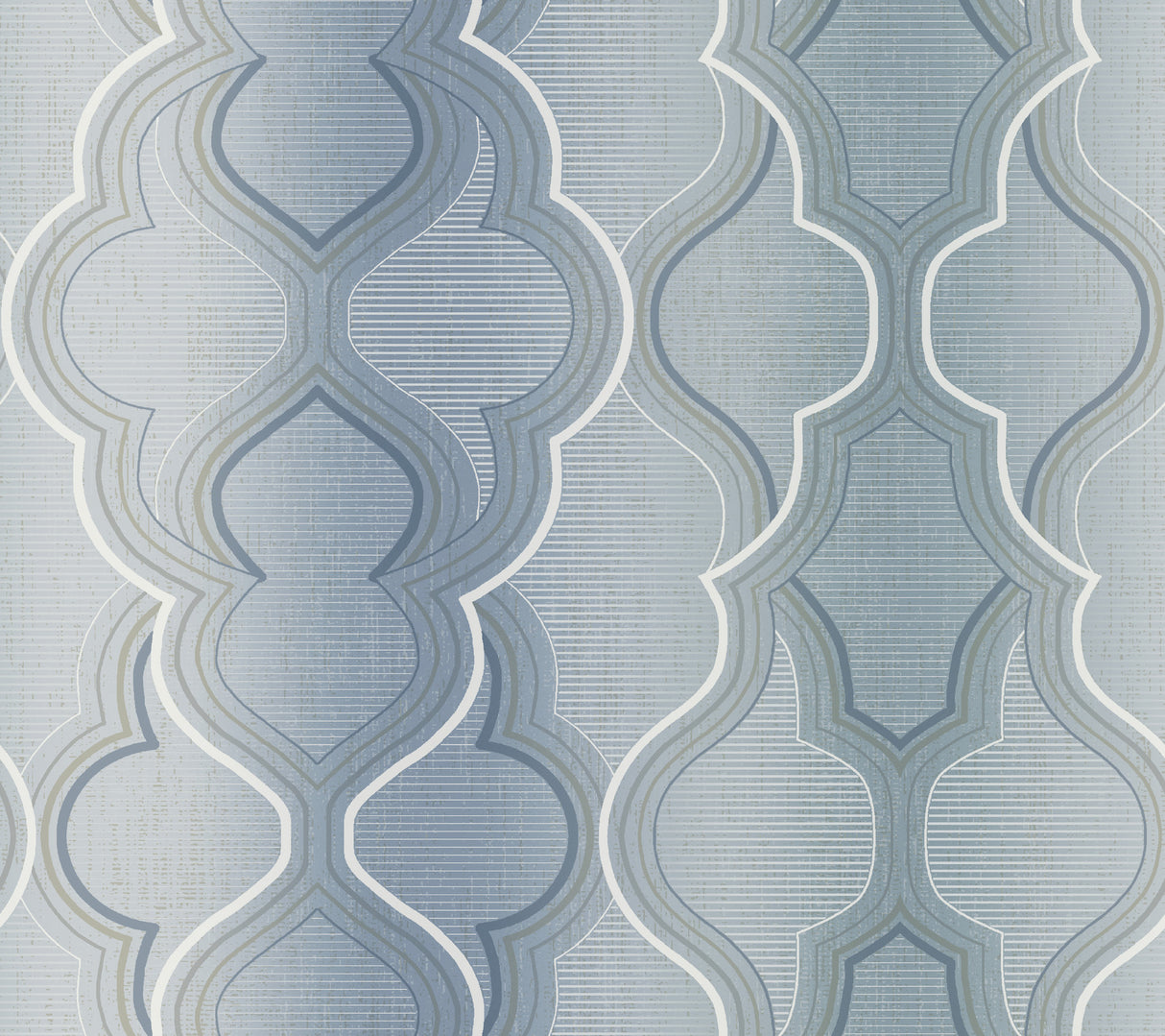 York DM4944 Modern Ombre Damask Blue Wallpaper