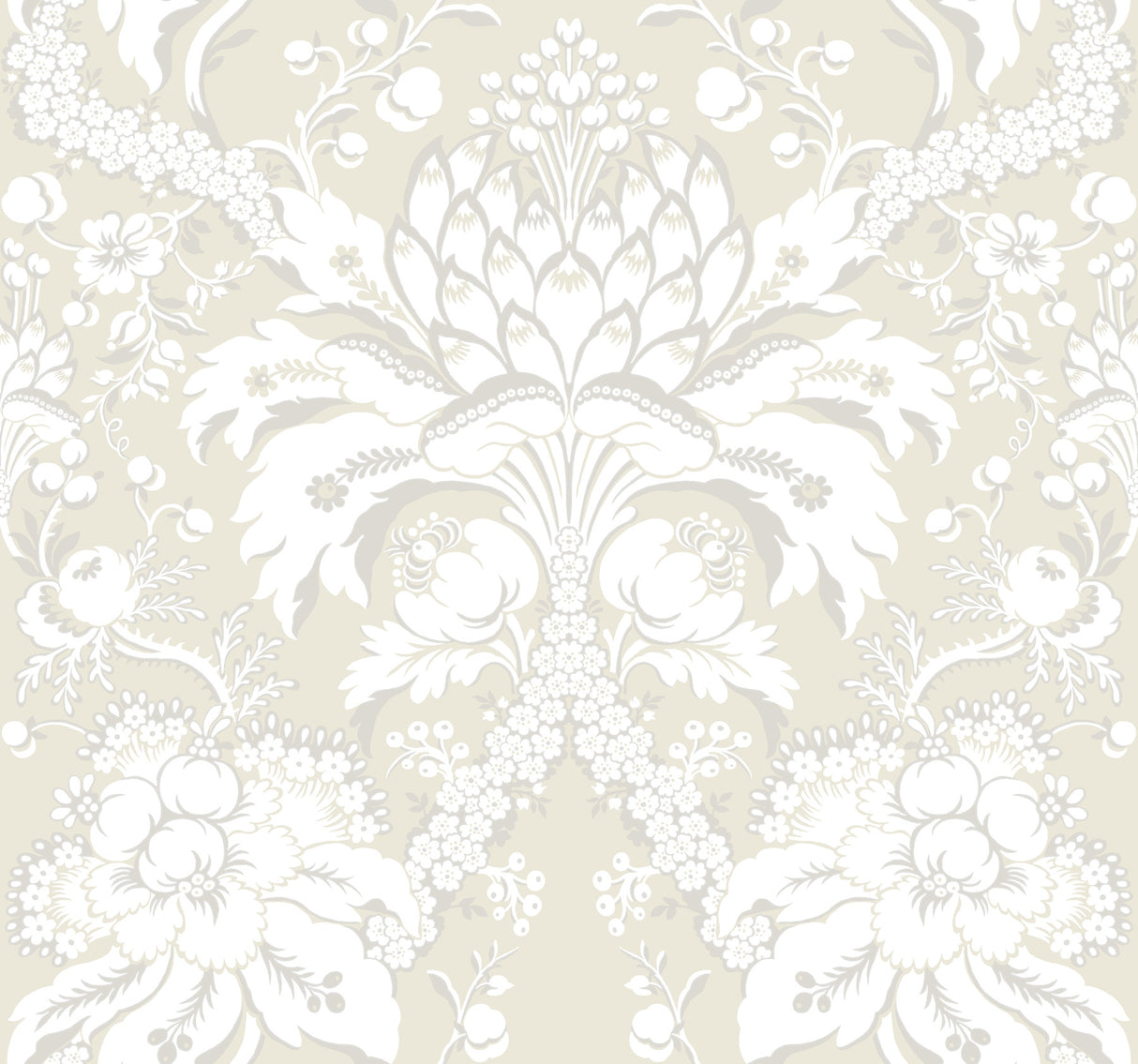 York DM4956 Artichoke Dam Beige & Gold Wallpaper