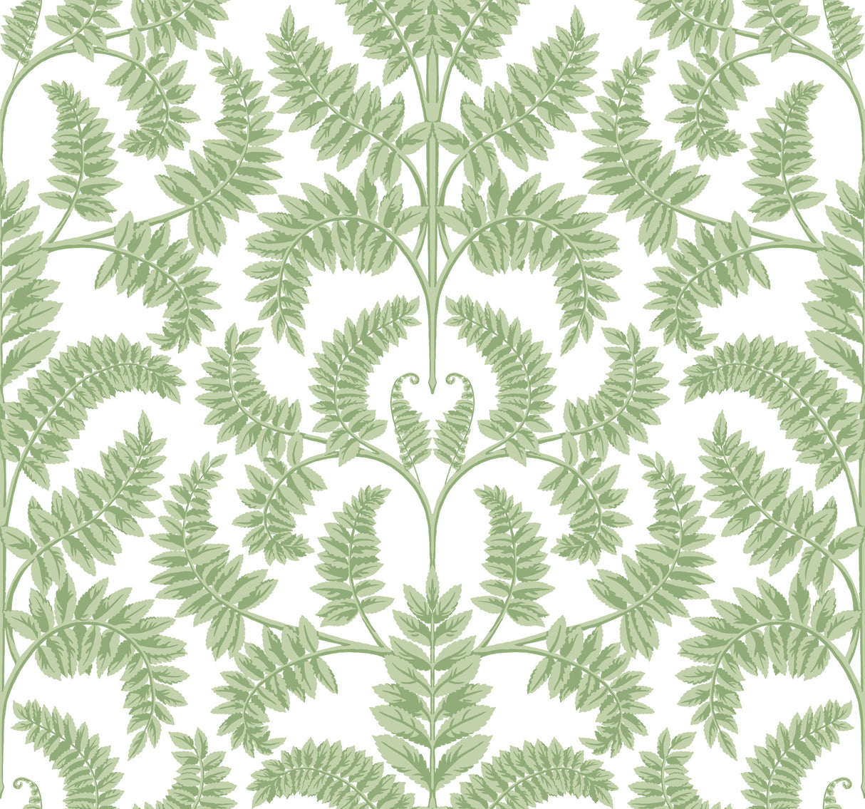 York DM4961 Royal Fern Damask Green Wallpaper