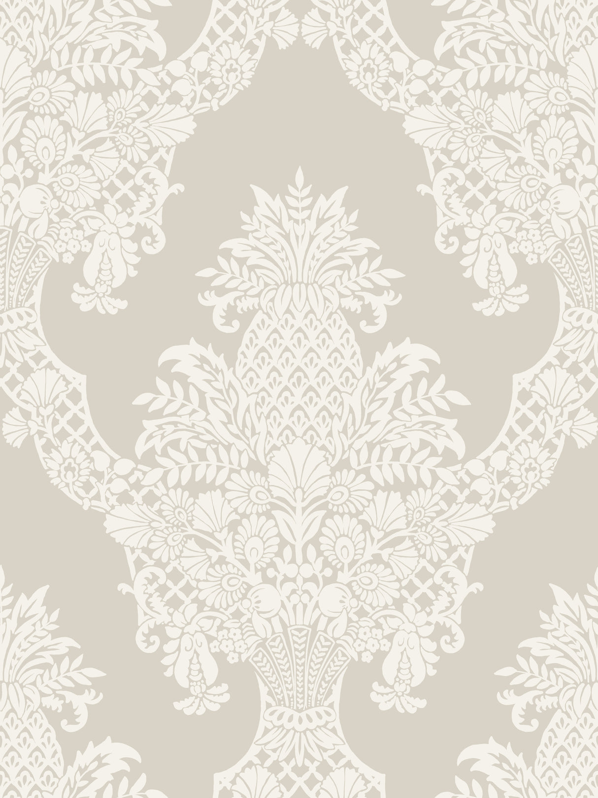 York DM4972 Pineapple Plantation Taupe Wallpaper