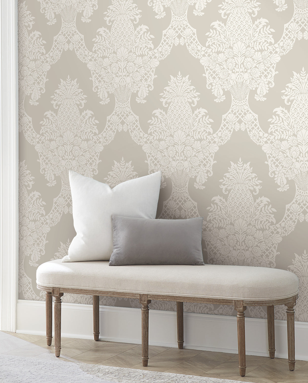 York DM4972 Pineapple Plantation Taupe Wallpaper