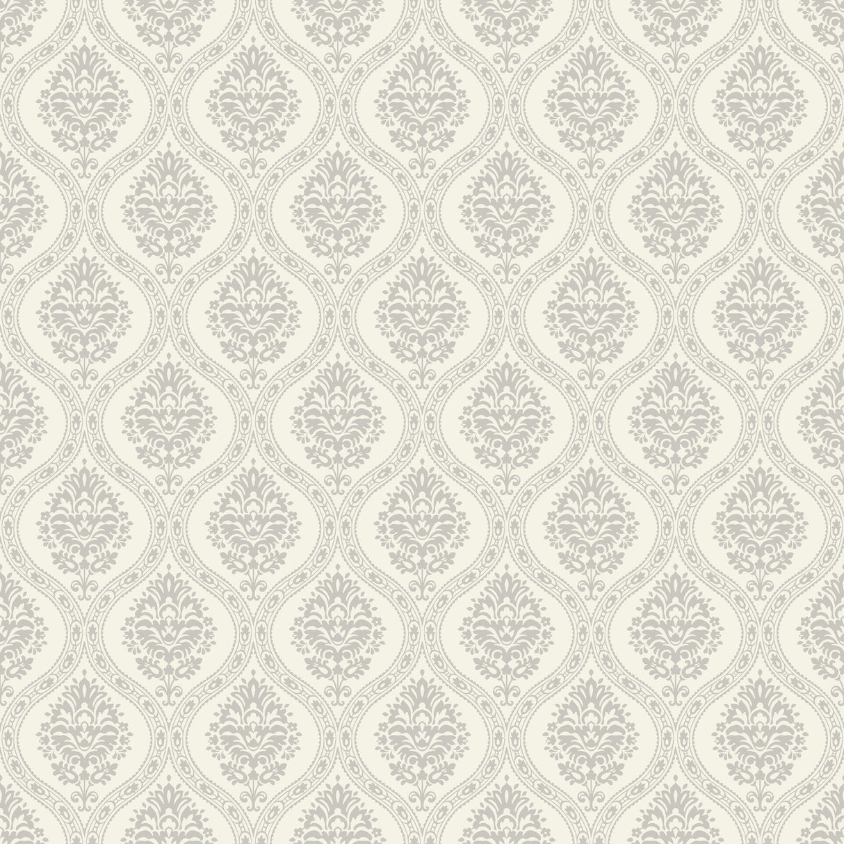 York DM5027 Petite Ogee Taupe Wallpaper