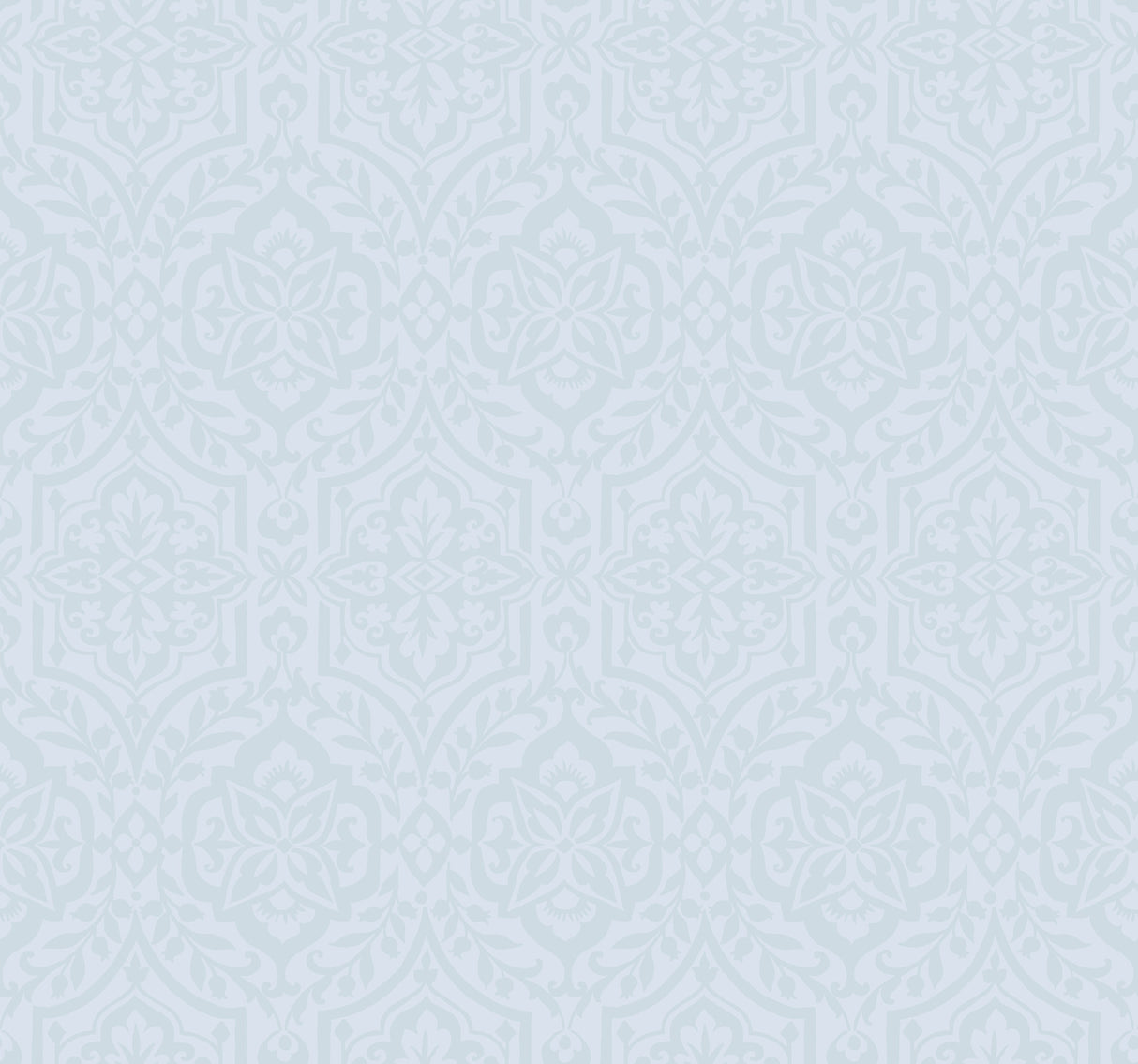 York DM5033 Cathedral Damask Blue Wallpaper