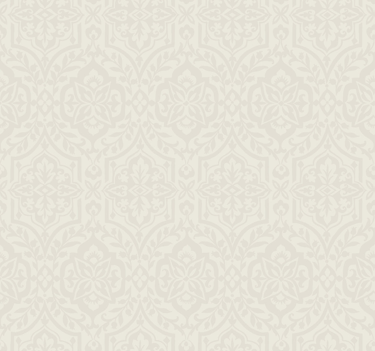 York DM5034 Catherdral Damask Taupe Wallpaper