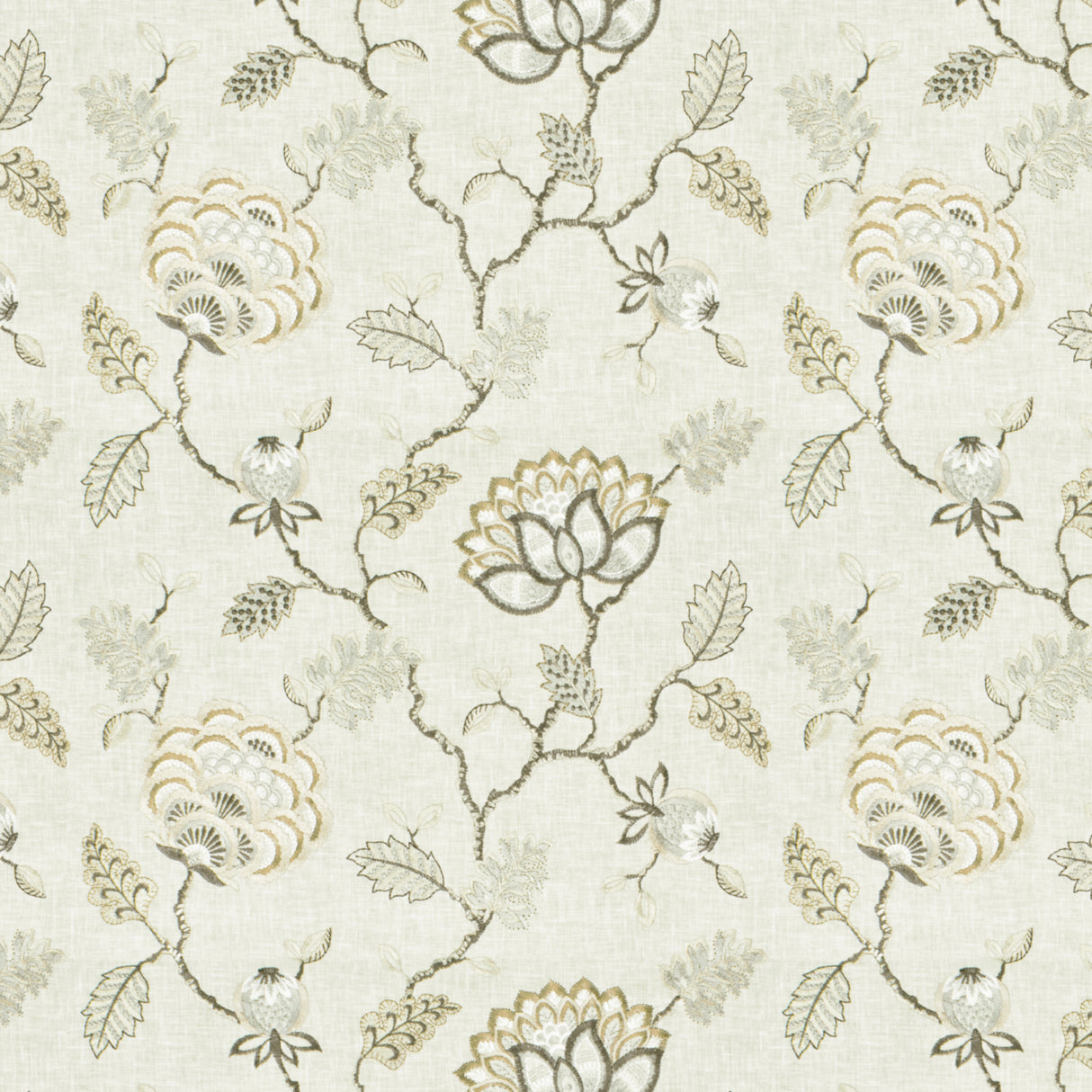 STOUT DOOZ-1 DOOZY 1 MUSHROOM Fabric - Eades Wallpaper & Fabric