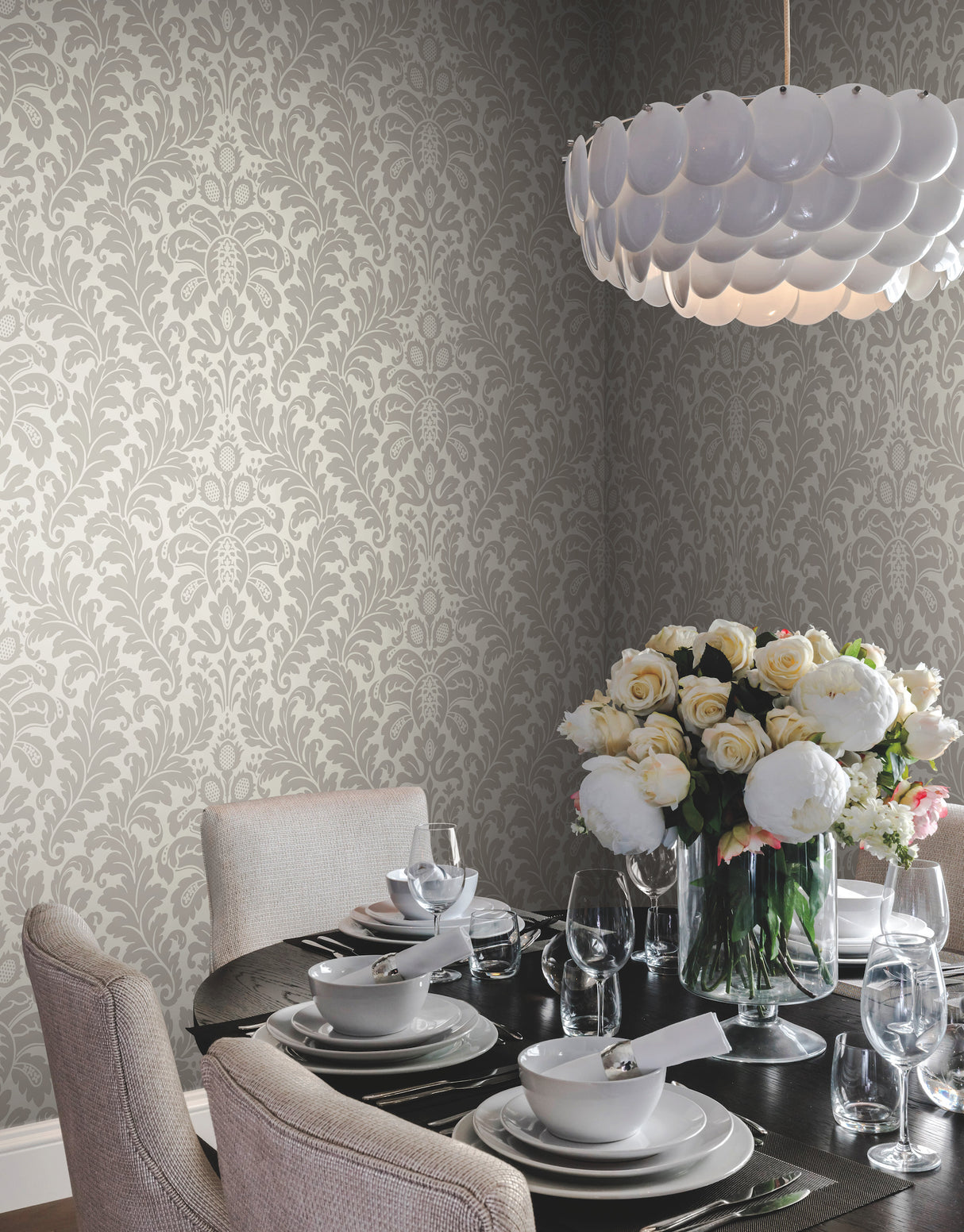 York DT5041 Modern Romance Grey Wallpaper