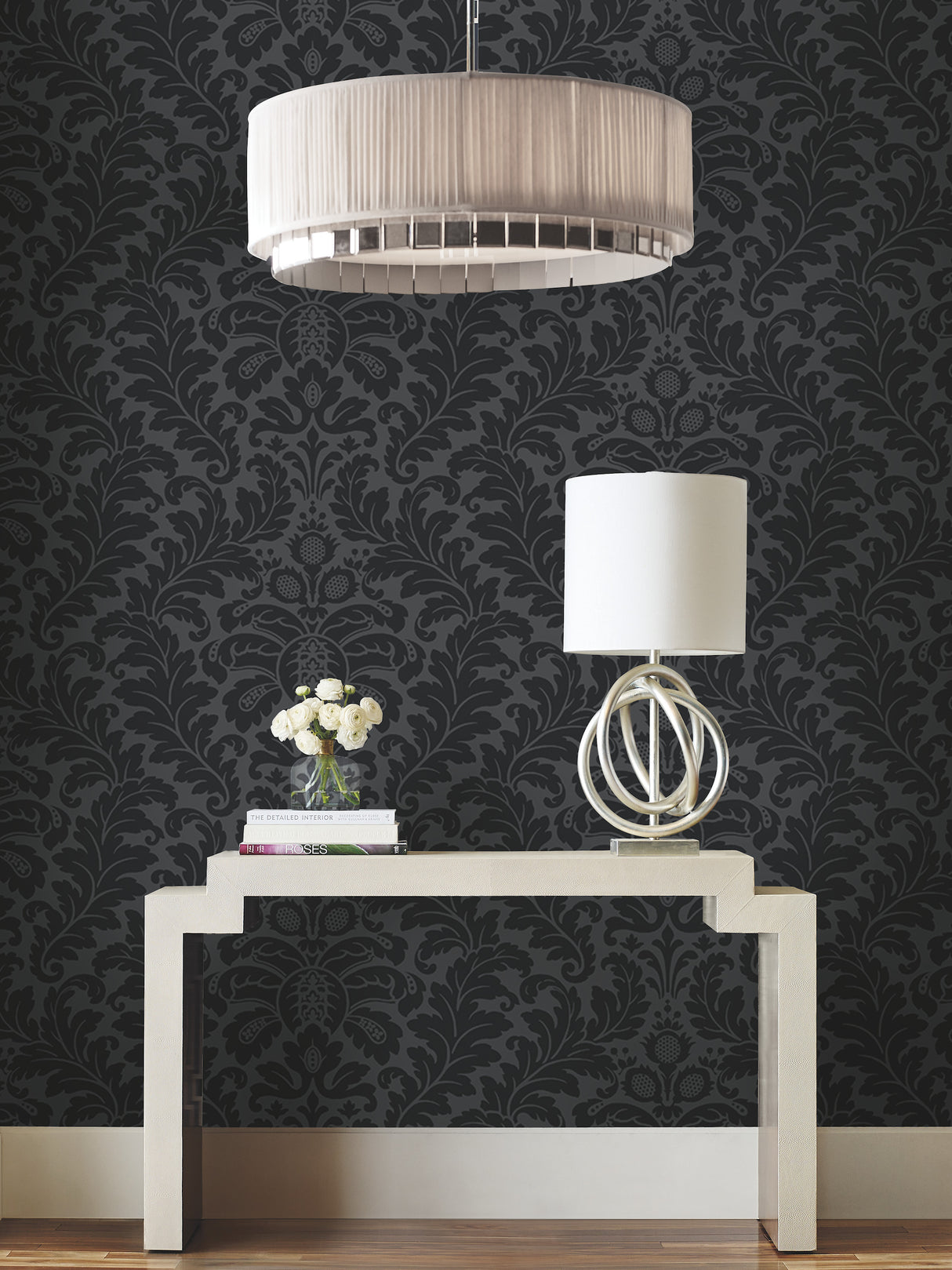 York DT5044 Modern Romance Black Wallpaper