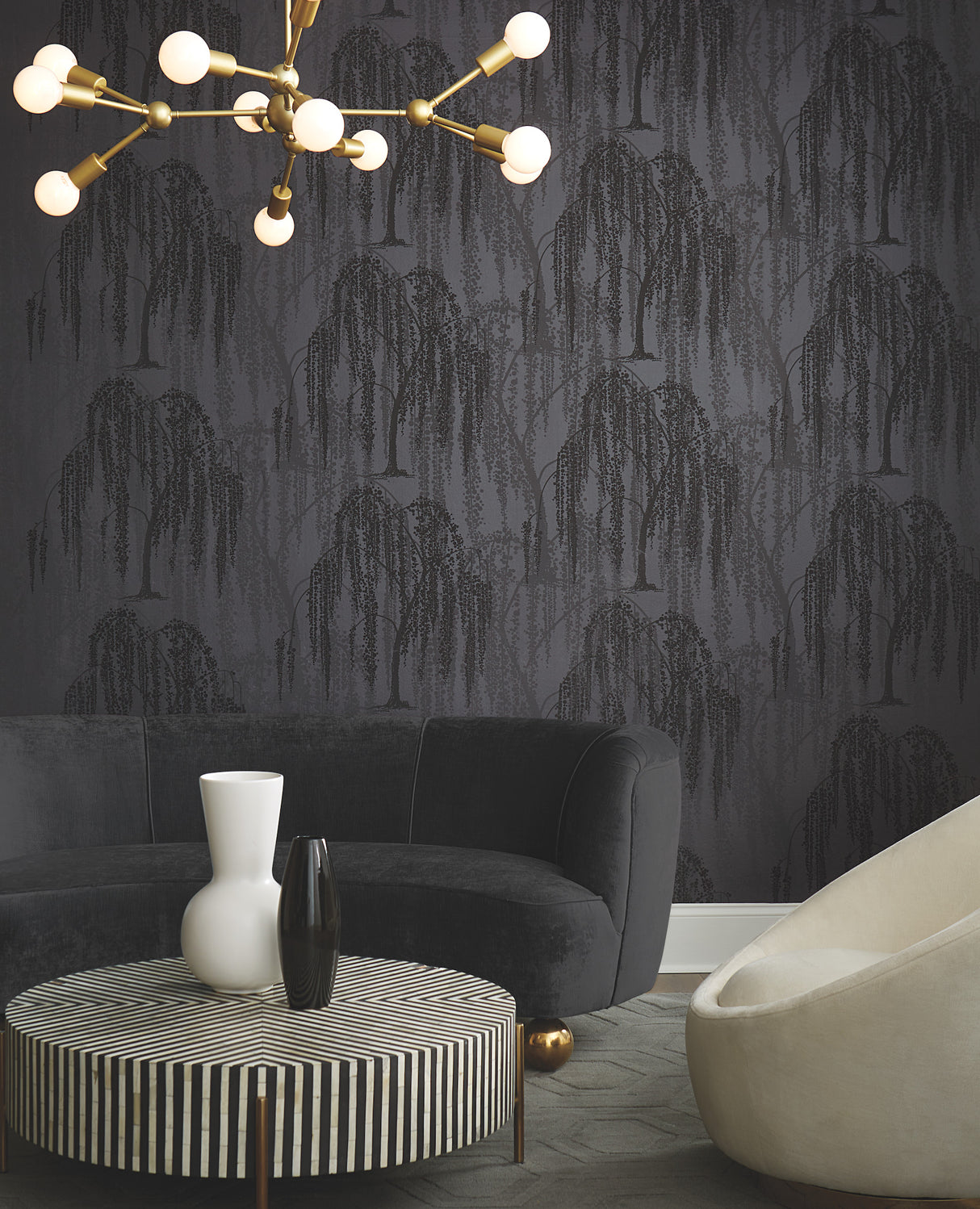 York DT5062 Willow Glow Grey Wallpaper
