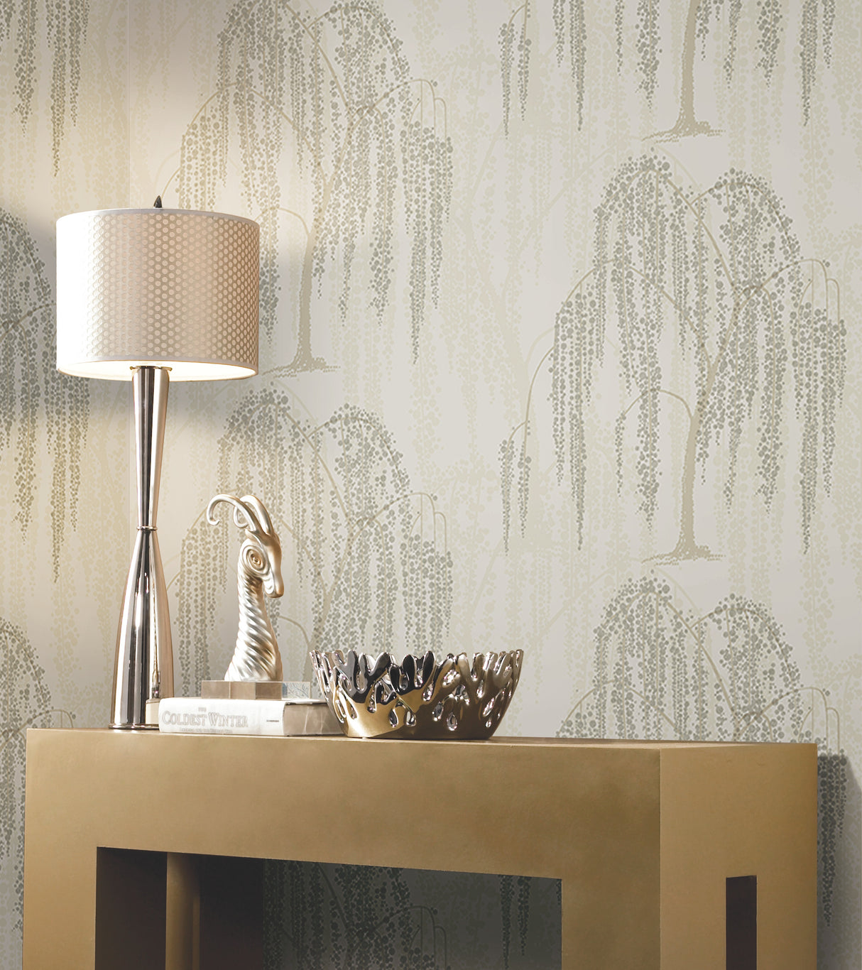 York DT5064 Willow Glow Light Taupe Wallpaper