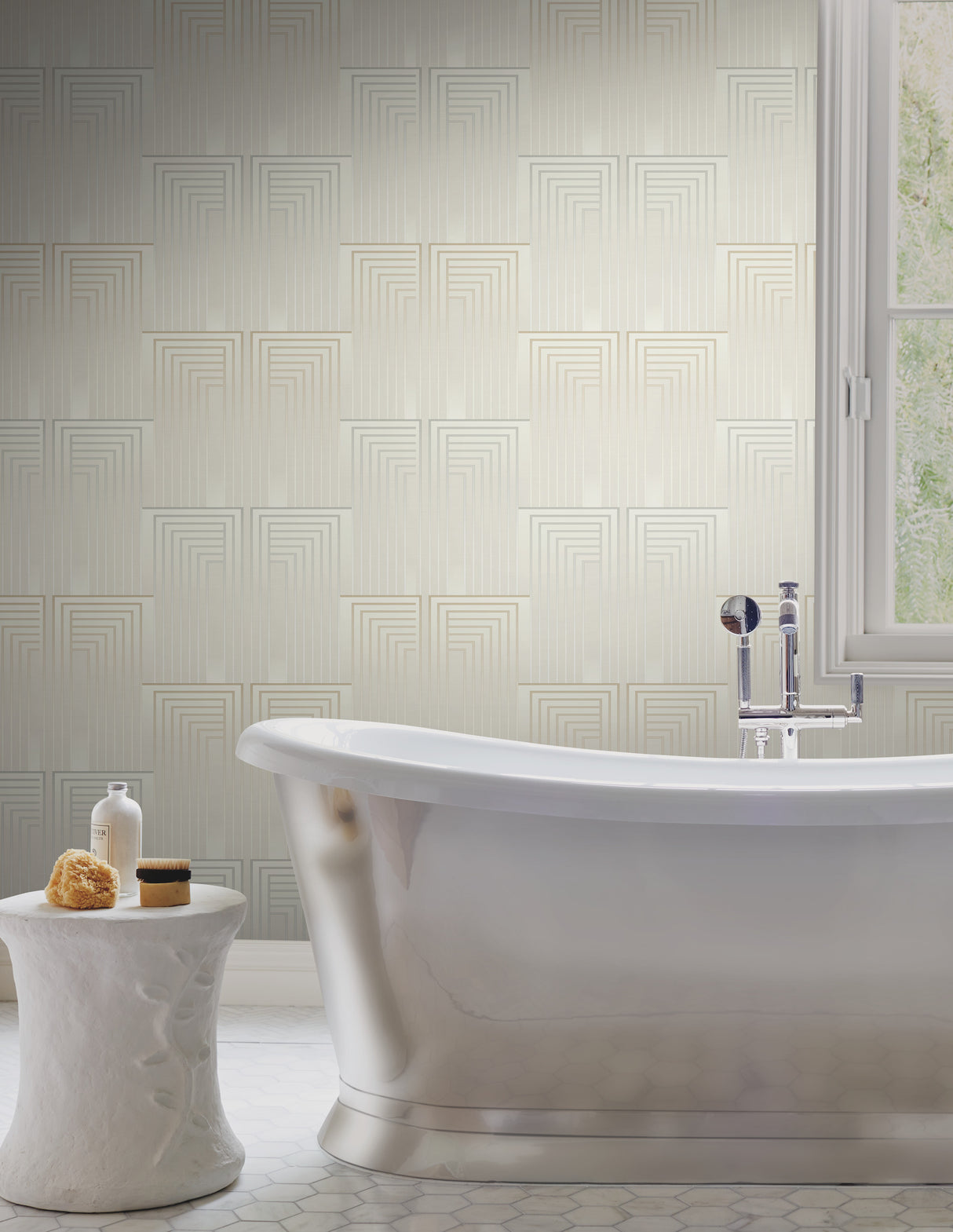 York DT5073 Vanishing Silver & Gold Wallpaper
