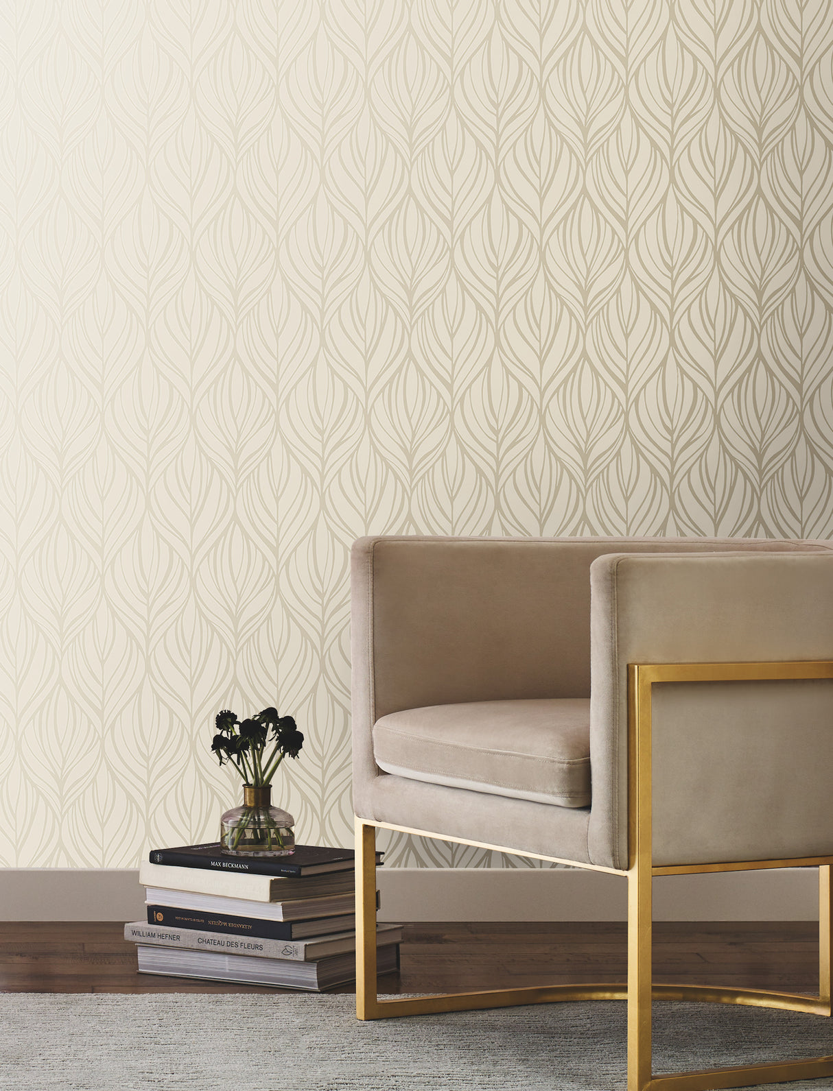 York DT5082 Palma Taupe & Silver Wallpaper