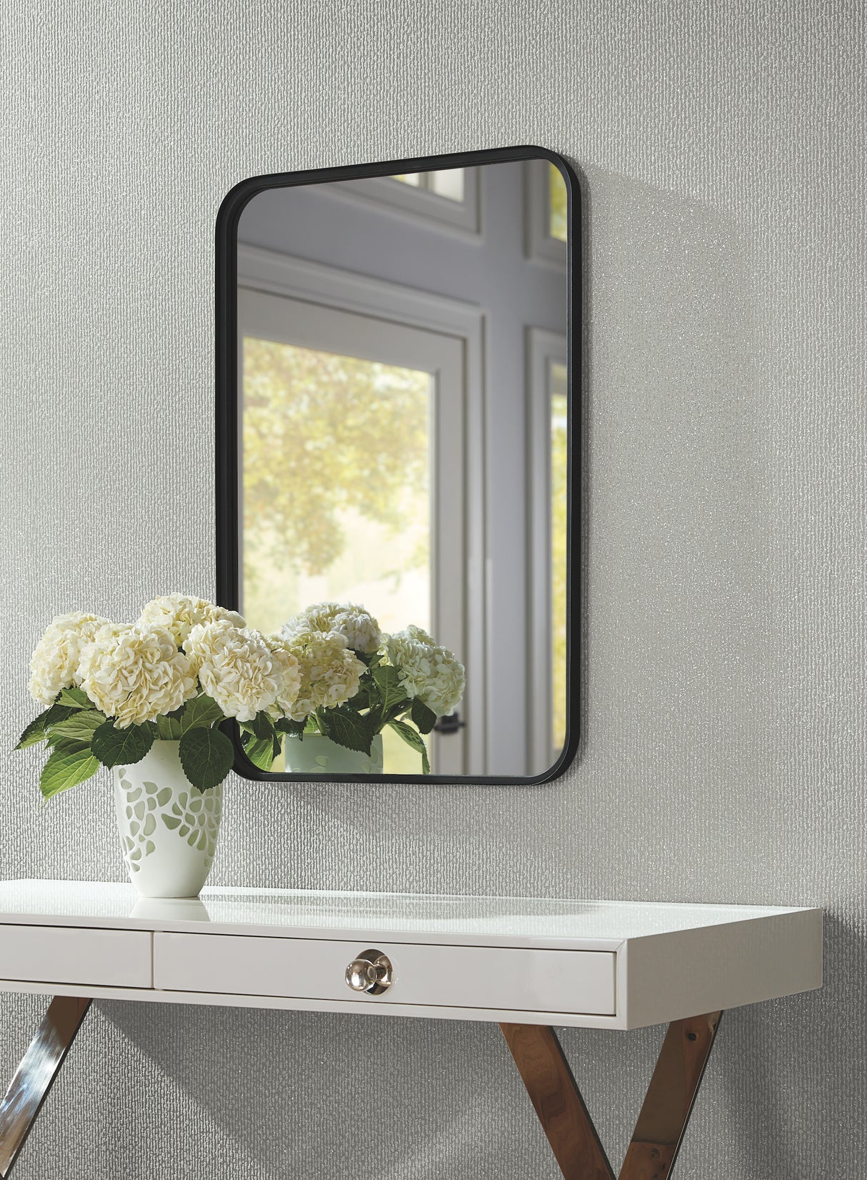 York DT5093 Dazzle Silver Wallpaper