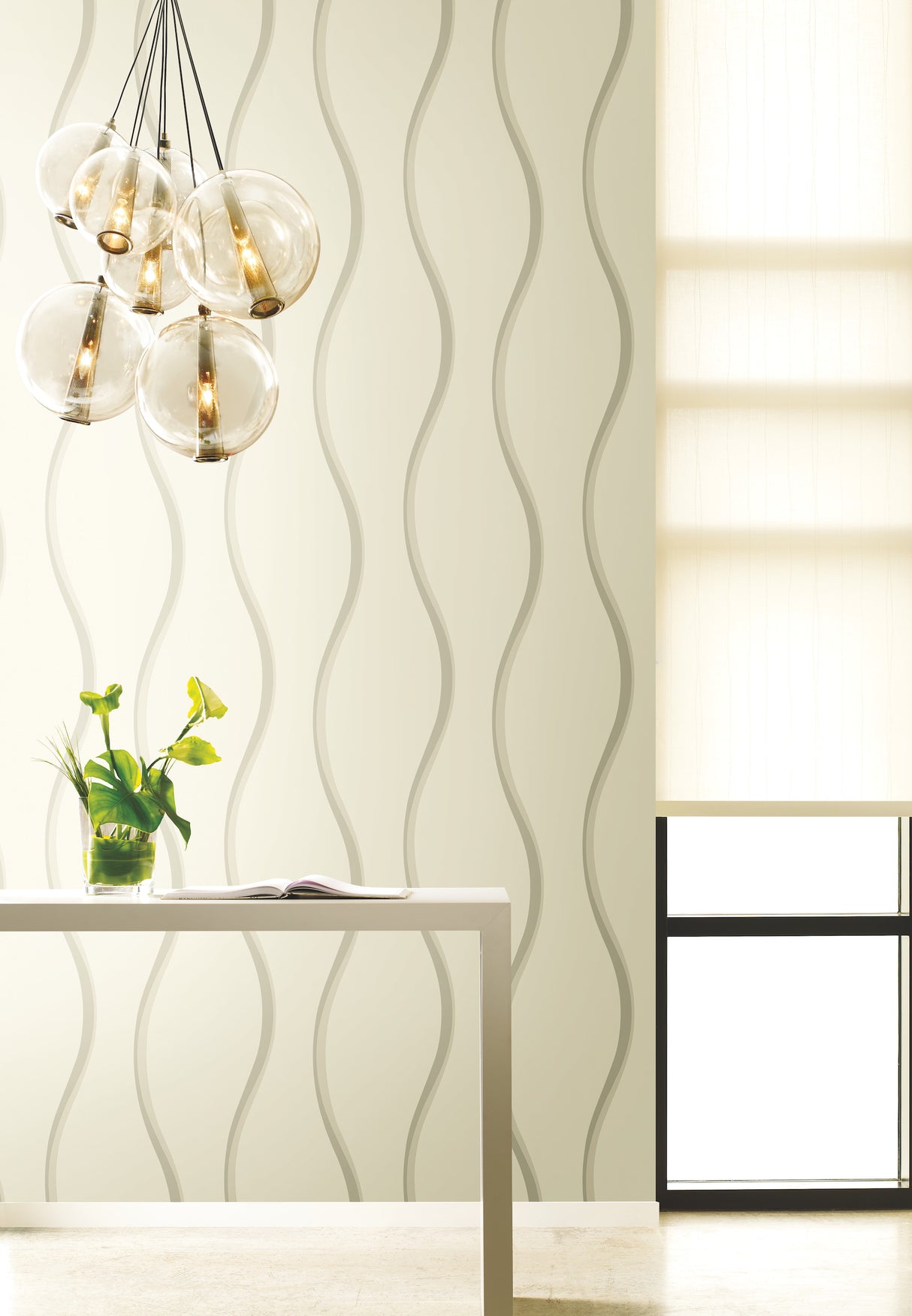 York DT5114 Unfurl White Wallpaper
