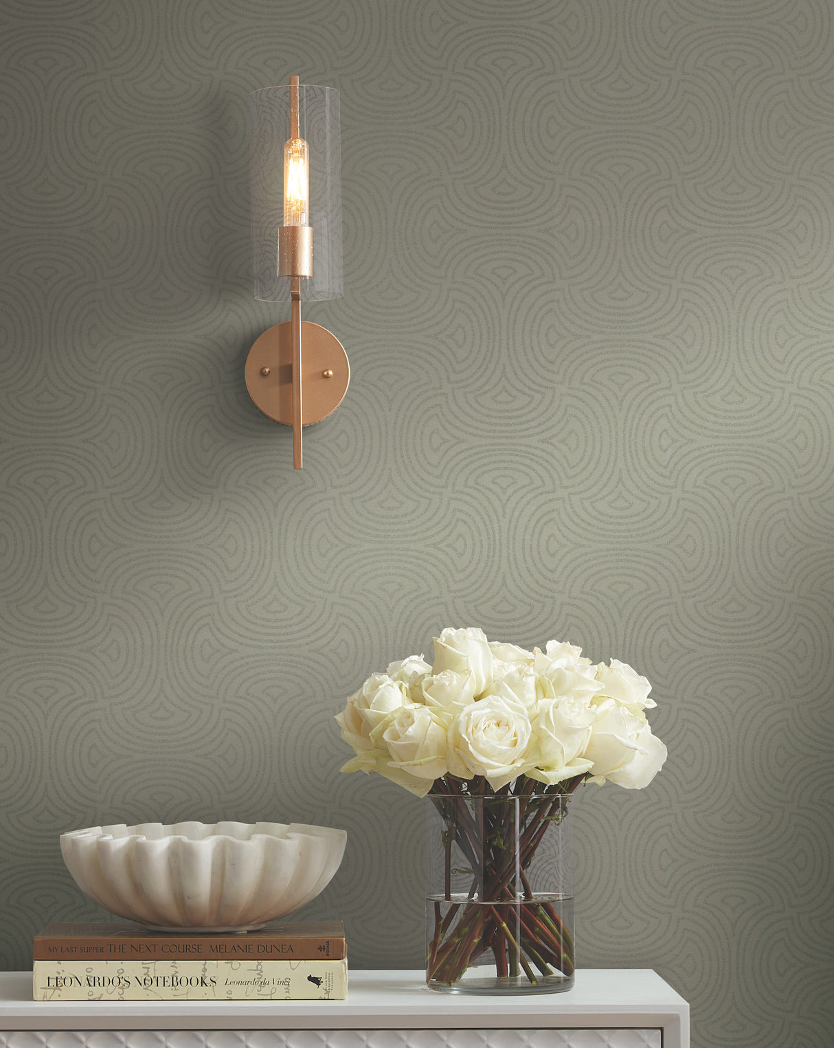York DT5141 Hourglass Tan Wallpaper
