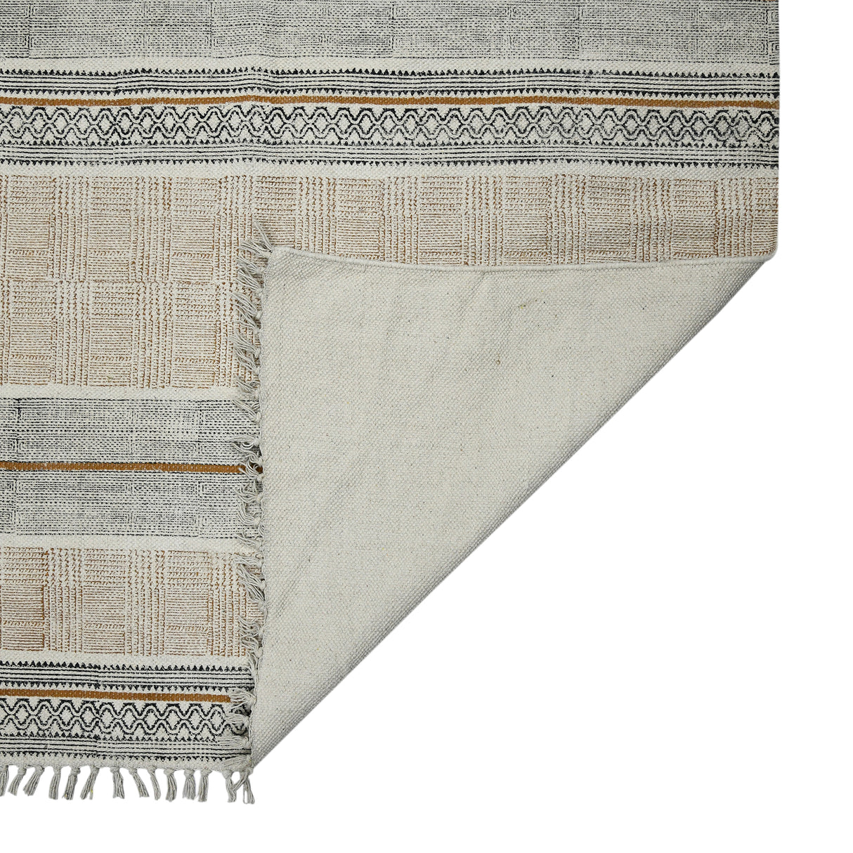 Amer Rugs DUN30508 Dune Distressed Geometric Brown 5' X 8' Area Rug