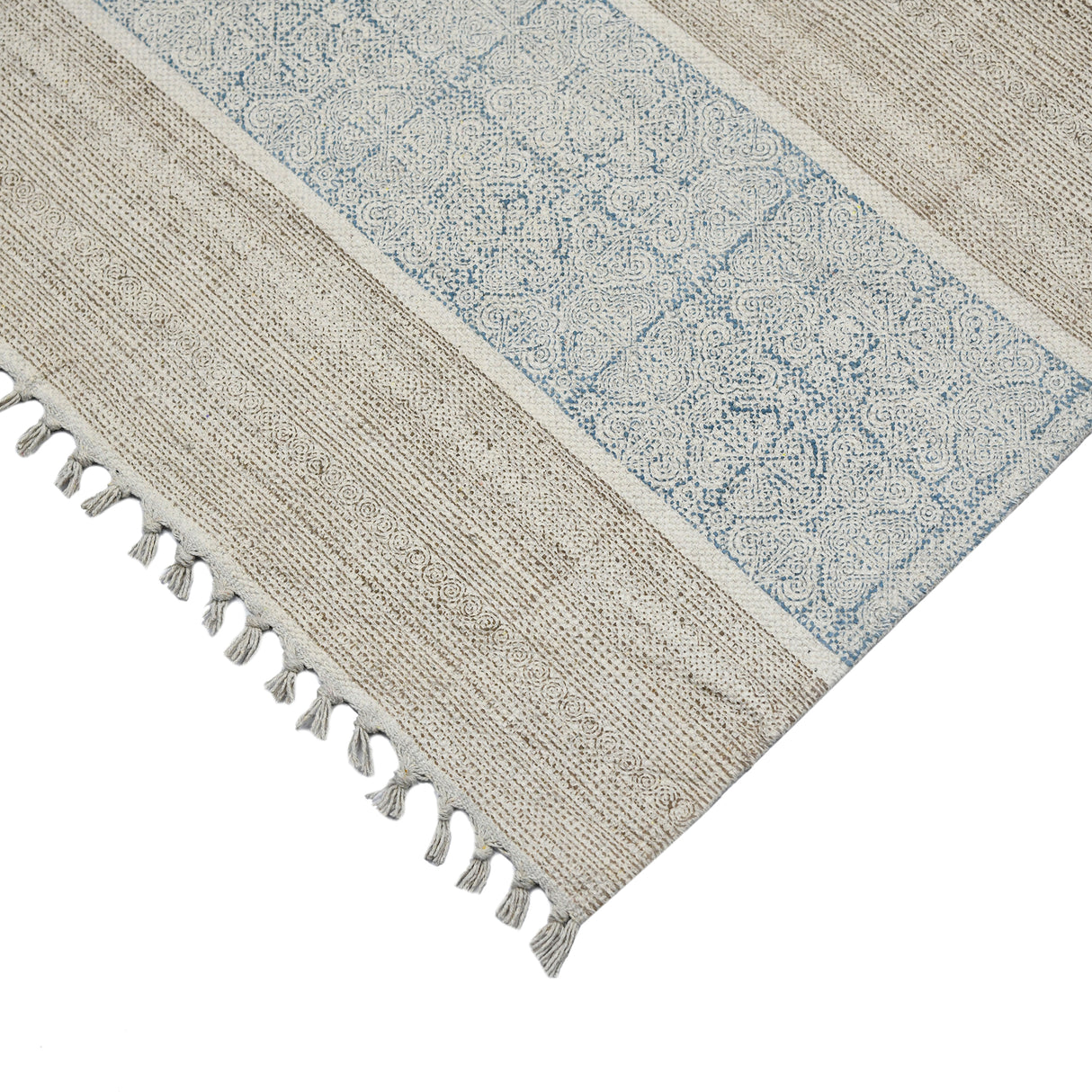 Amer Rugs DUN40508 Dune Distressed Geometric Stone Blue 5' X 8' Area Rug