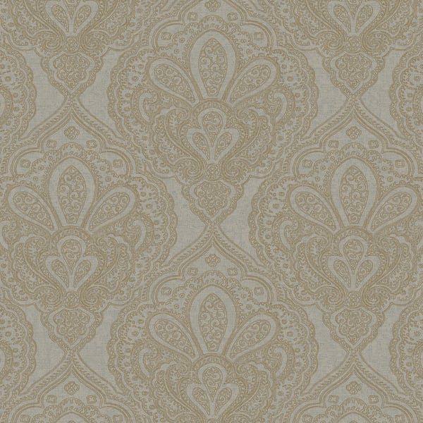 Galerie DWP0247-06 Gold Mehndi Damask - Eade's Wallpaper