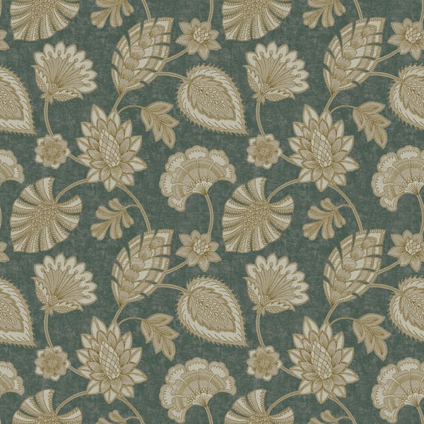 Galerie DWP0351-01 Green Flower Fan - Eade's Wallpaper