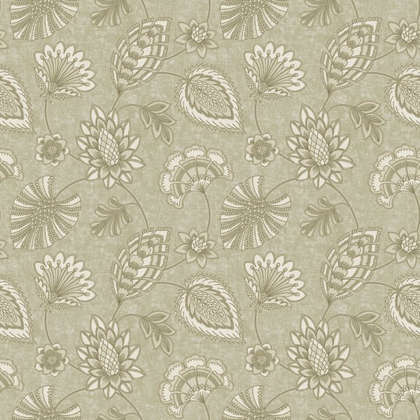 Galerie DWP0351-03 Beige Flower Fan - Eade's Wallpaper