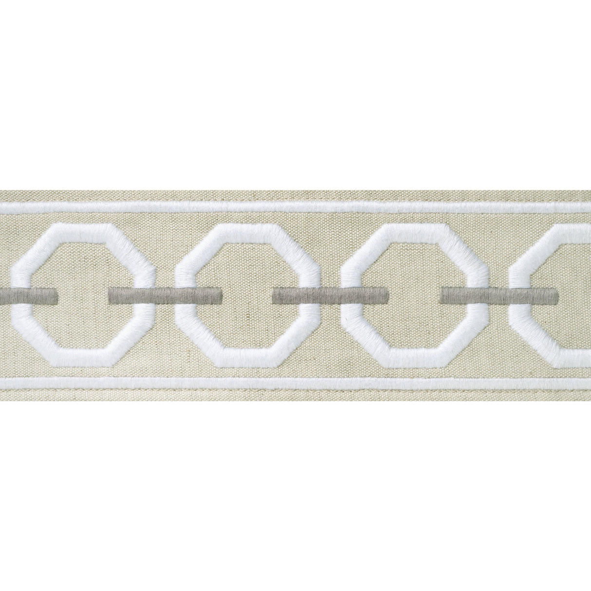 Thibaut E12170 KATONAH TAPE Linen and Nickel