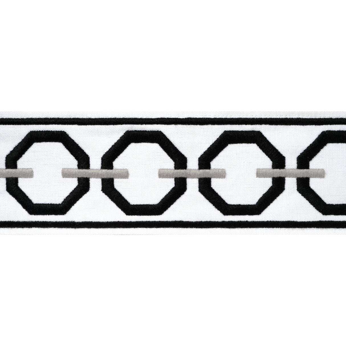 Thibaut E12171 KATONAH TAPE Onyx and Nickel