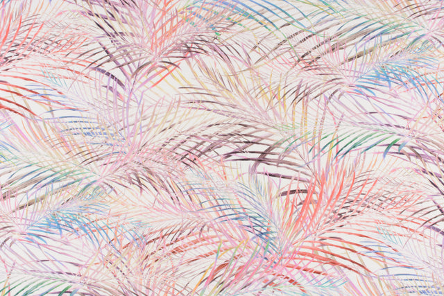 Scalamandre E6 0002CARA CORAL BRANCH PALMITOS Fabric - Eade's Wallpaper